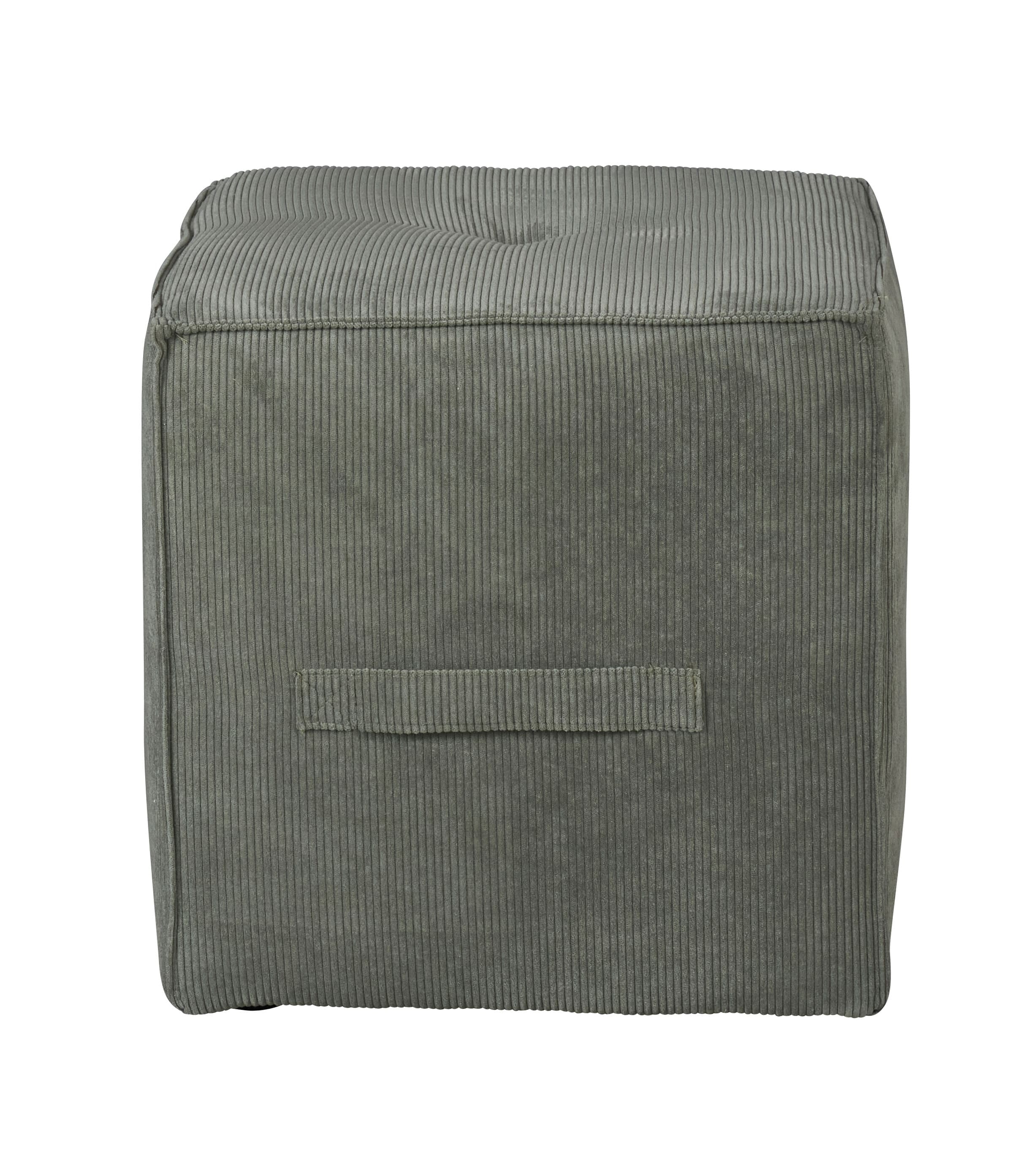 LC Home Sitzhocker »Danzig« inkl. Griff Cordoptik taupe 41x41x44cm