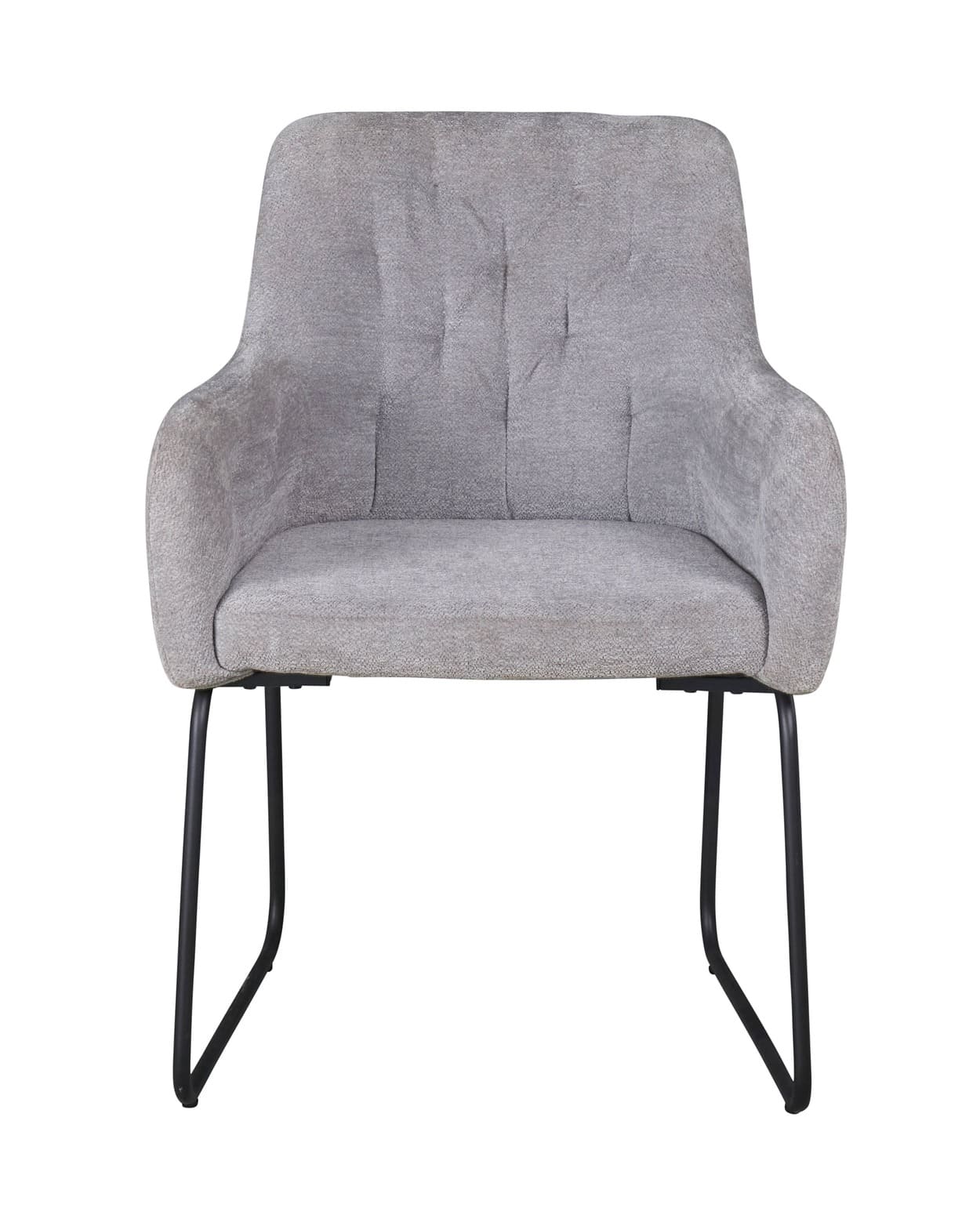 LC Home »Borkum« Dining Set I Eiche geölt Stern-Fuß Sitzgruppe Teddystoff Silber