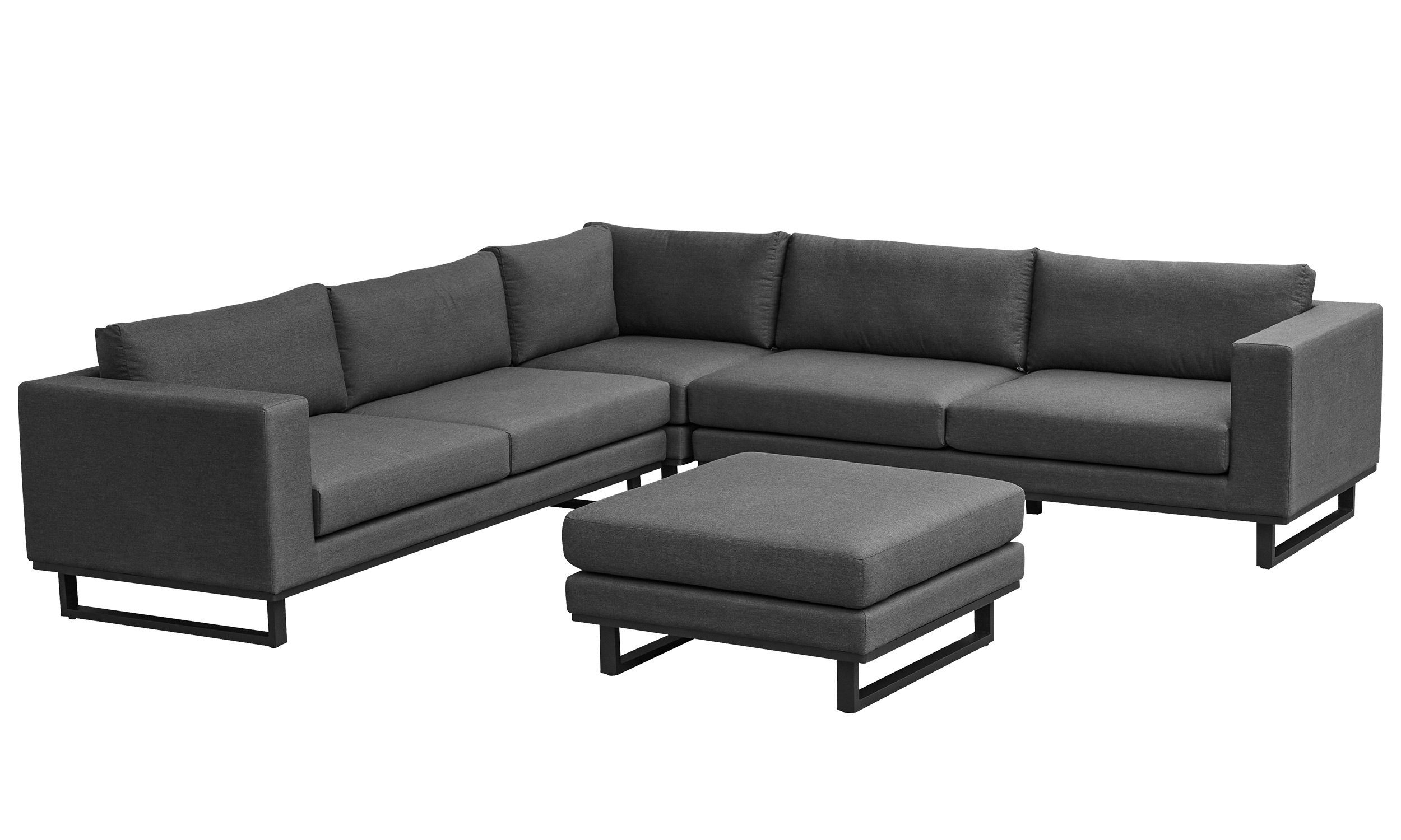 »Sunrino« Living Set IV Sitzgruppe Gartenlounge Bezug Sunbrella sooty