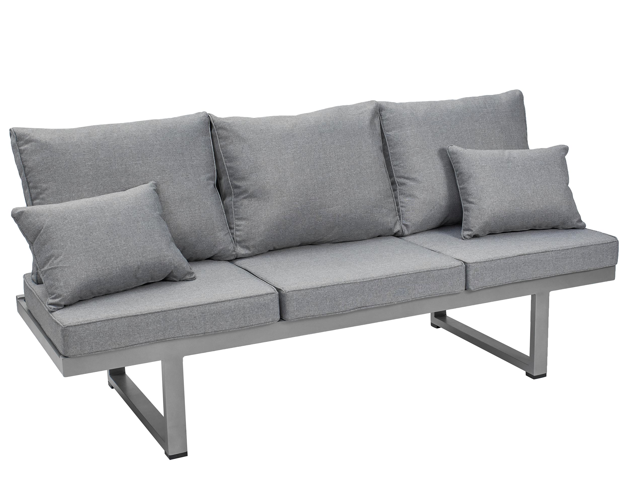 LC Garden »Bondino« Living Multifunktionssofa 3er Sofa silber