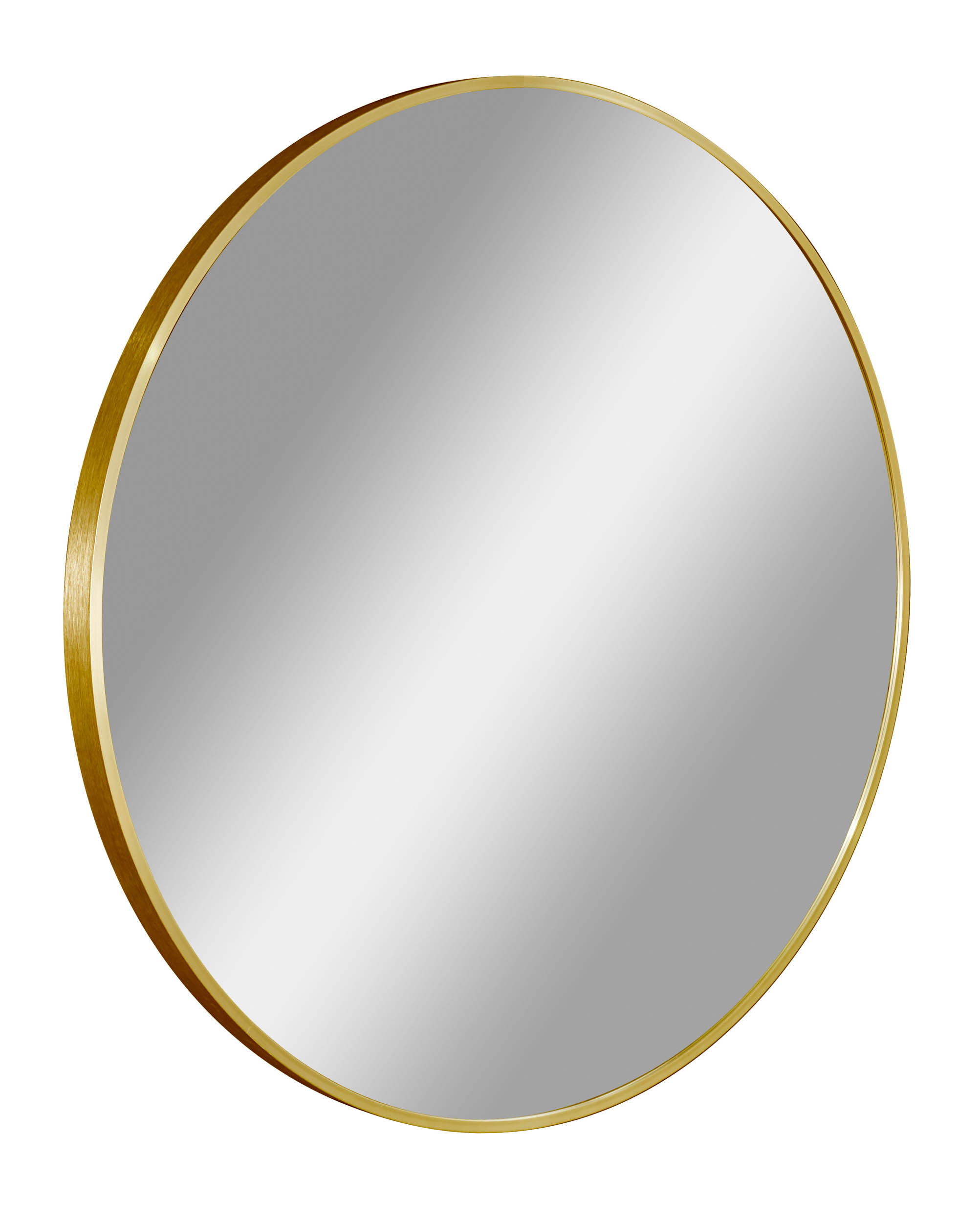 LC Home Loftspiegel rund gold Ø80cm Wandspiegel Aluminiumrahmen Hängespiegel Flurspiegel Badspiegel Loftspiegel