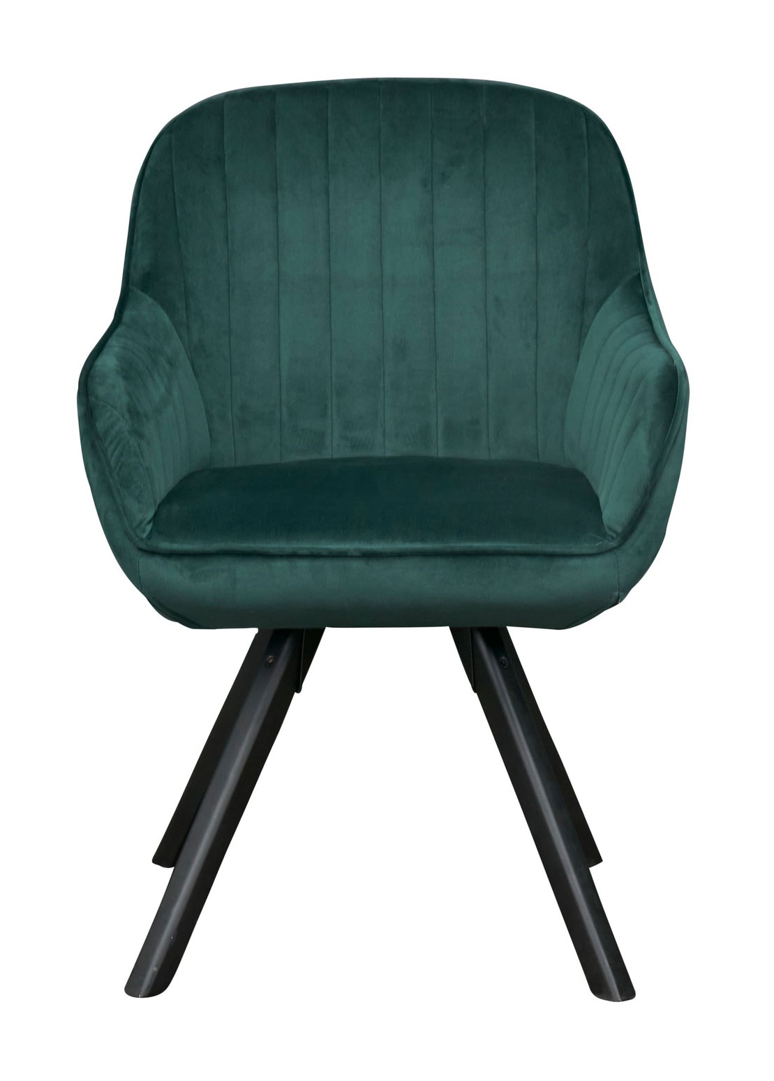 LC Home Essgruppe Trevina 5tlg. Esstisch Akazie U-Gestell 180cm + 4x Esszimmerstuhl Samt Grün
