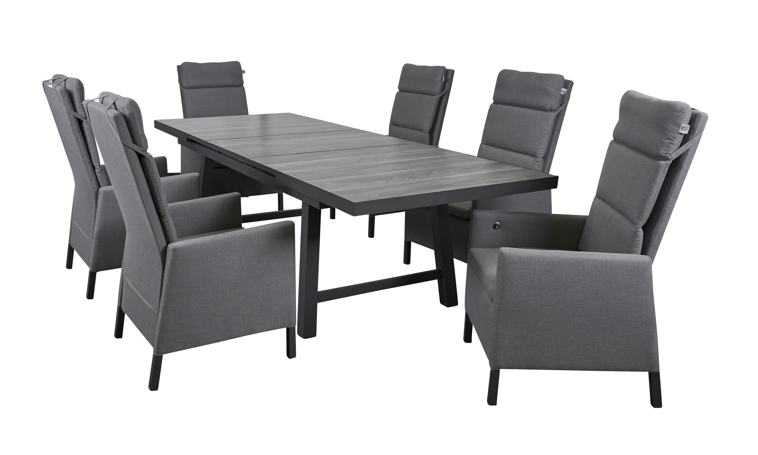 LC Garden »Solverde« Dining Set III Anthrazit/Flanelle Sitzgruppe Gartenset