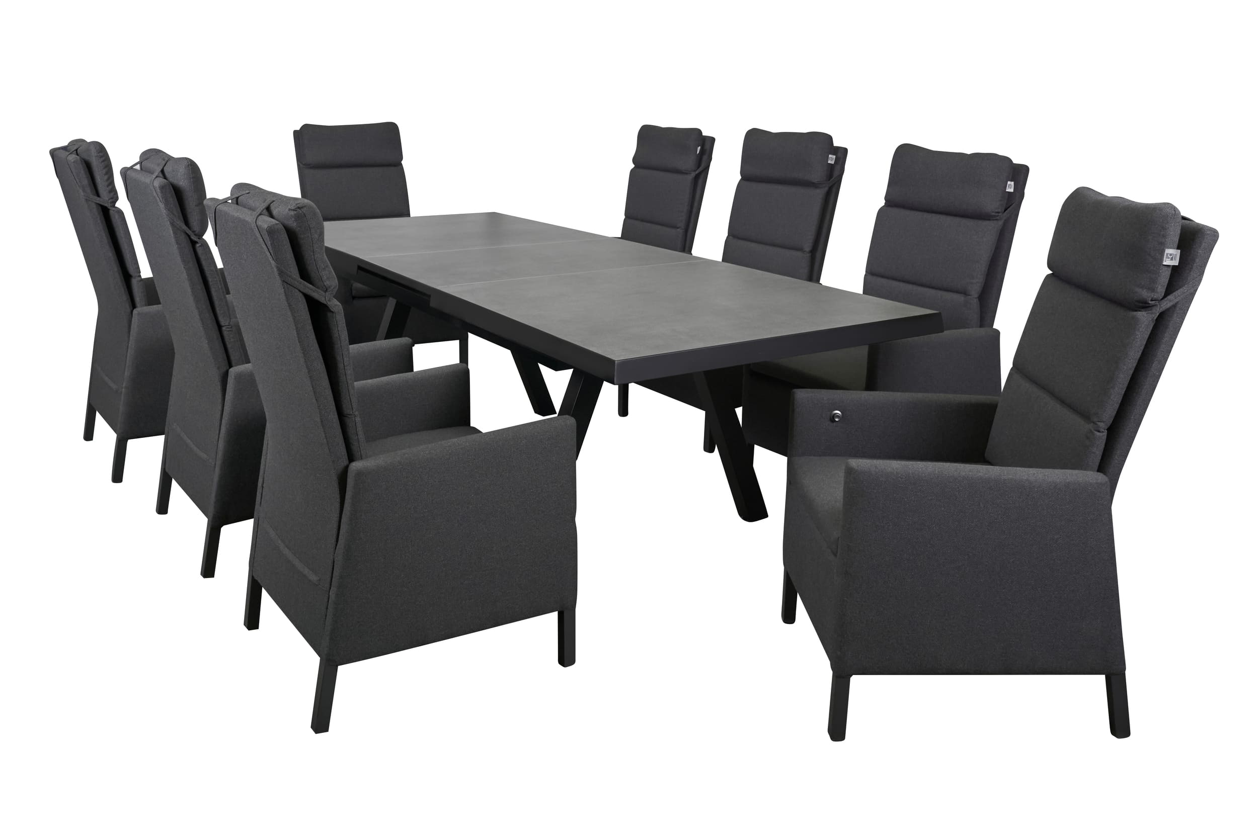 LC Garden Solverde Dining Set VI 9tlg. Keramiktisch Ausziehtisch Sitzgruppe Gartenset