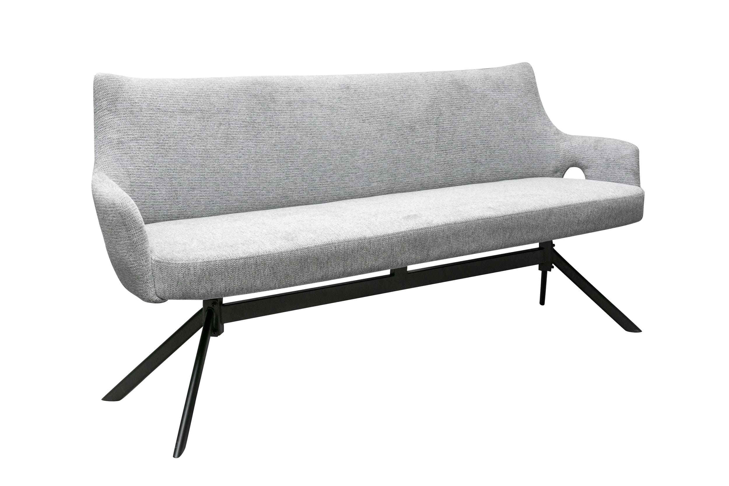 LC Home Sitzbank Esszimmer »Livrono« Webstoff Grau Polsterbank