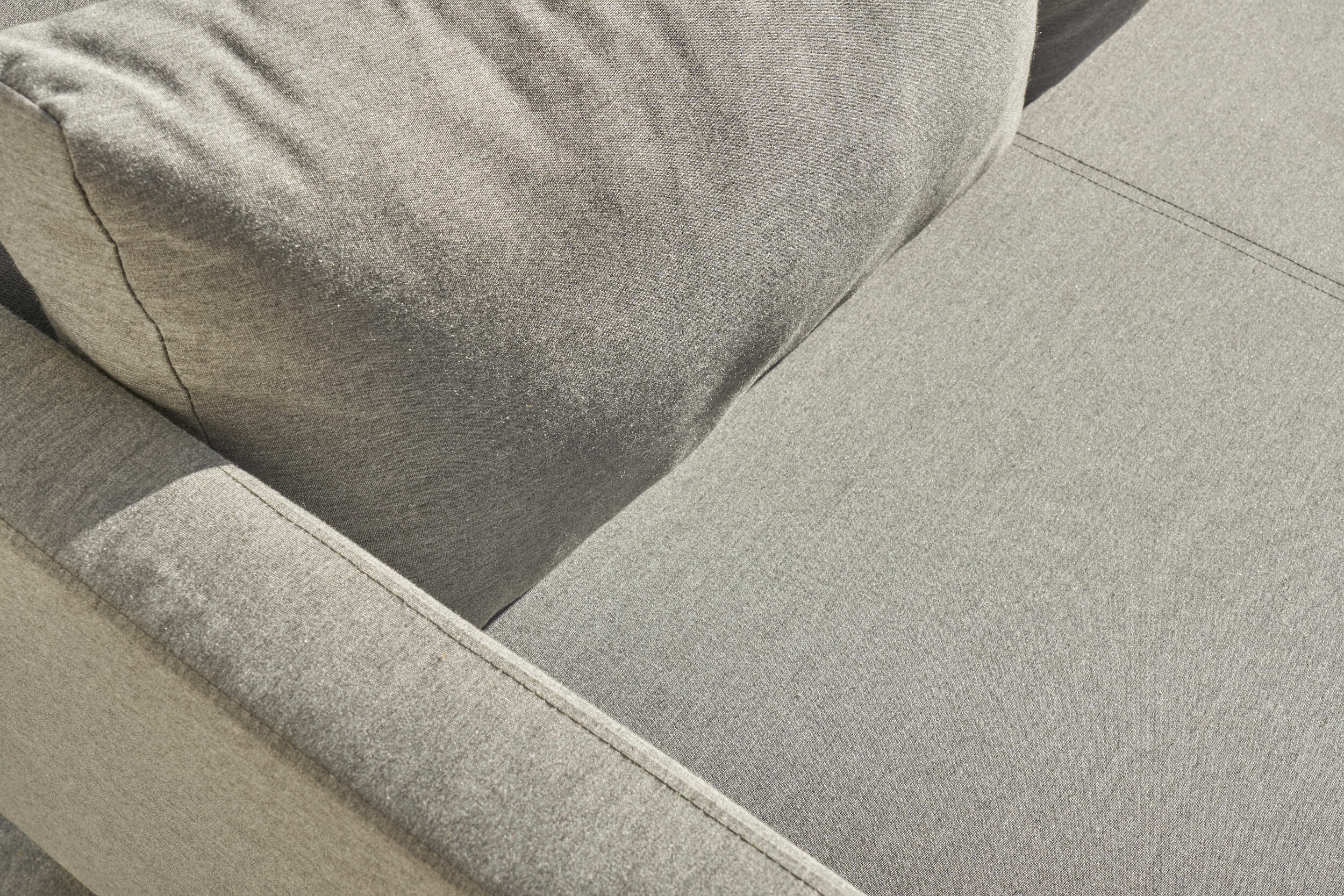 »Sunrino« Lounge-Set flanelle 3-tlg. Gartenlounge Sofa inkl. Beistelltisch Sunbrella®-Bezug