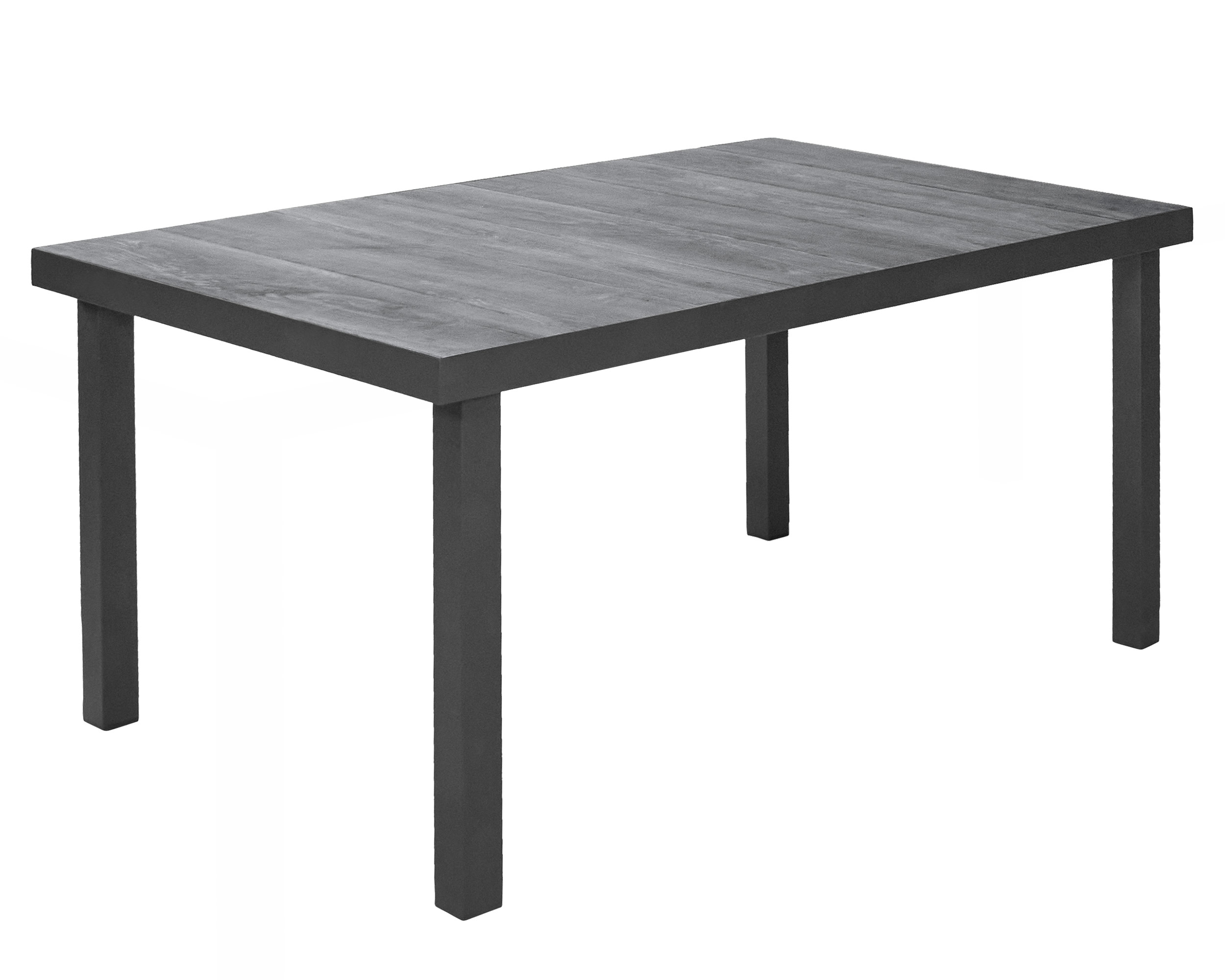 LC Garden »Keramo« Keramik Esstisch 4-Fuß Anthrazit 160x90x75cm Gartentisch