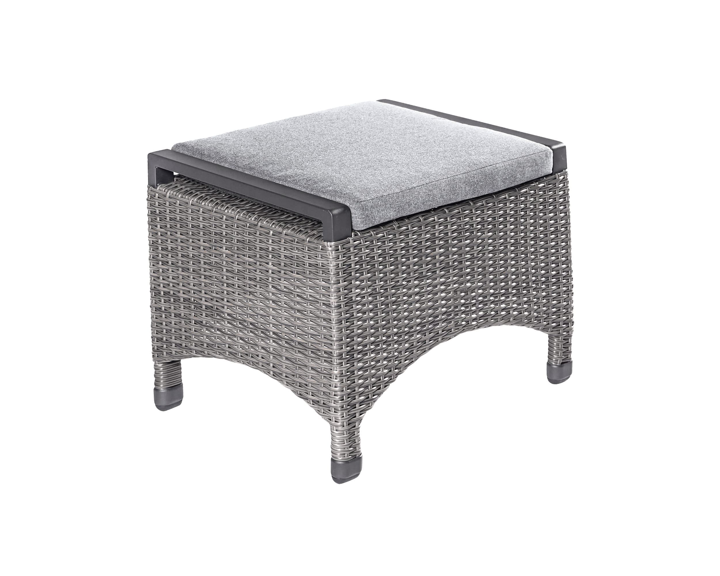 LC Garden »Komido« Dining Hocker Fußbank grau-mix