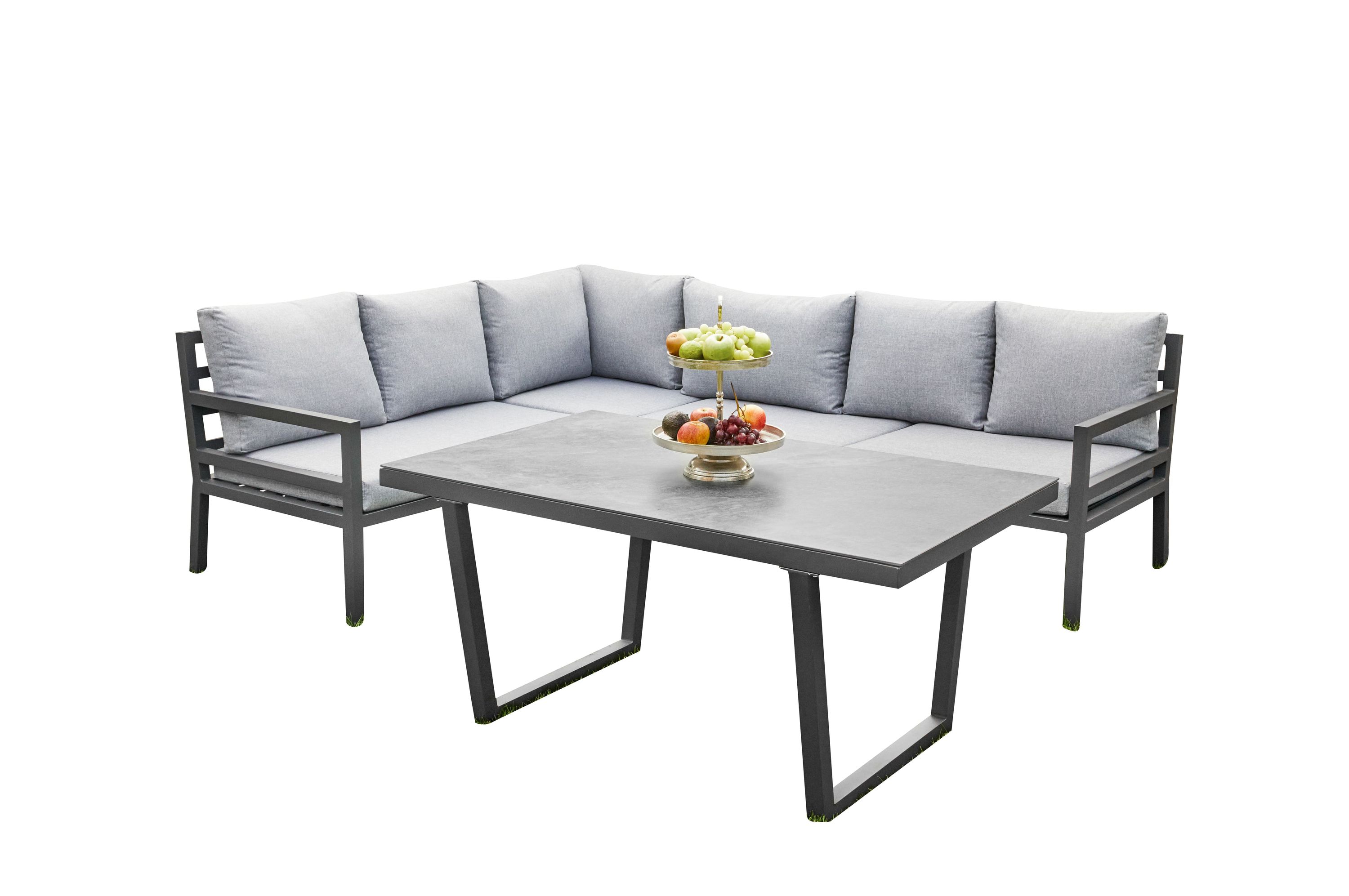 LC Garden »Bondino« Dining Speiseloungeset inkl. Esstisch anthrazit