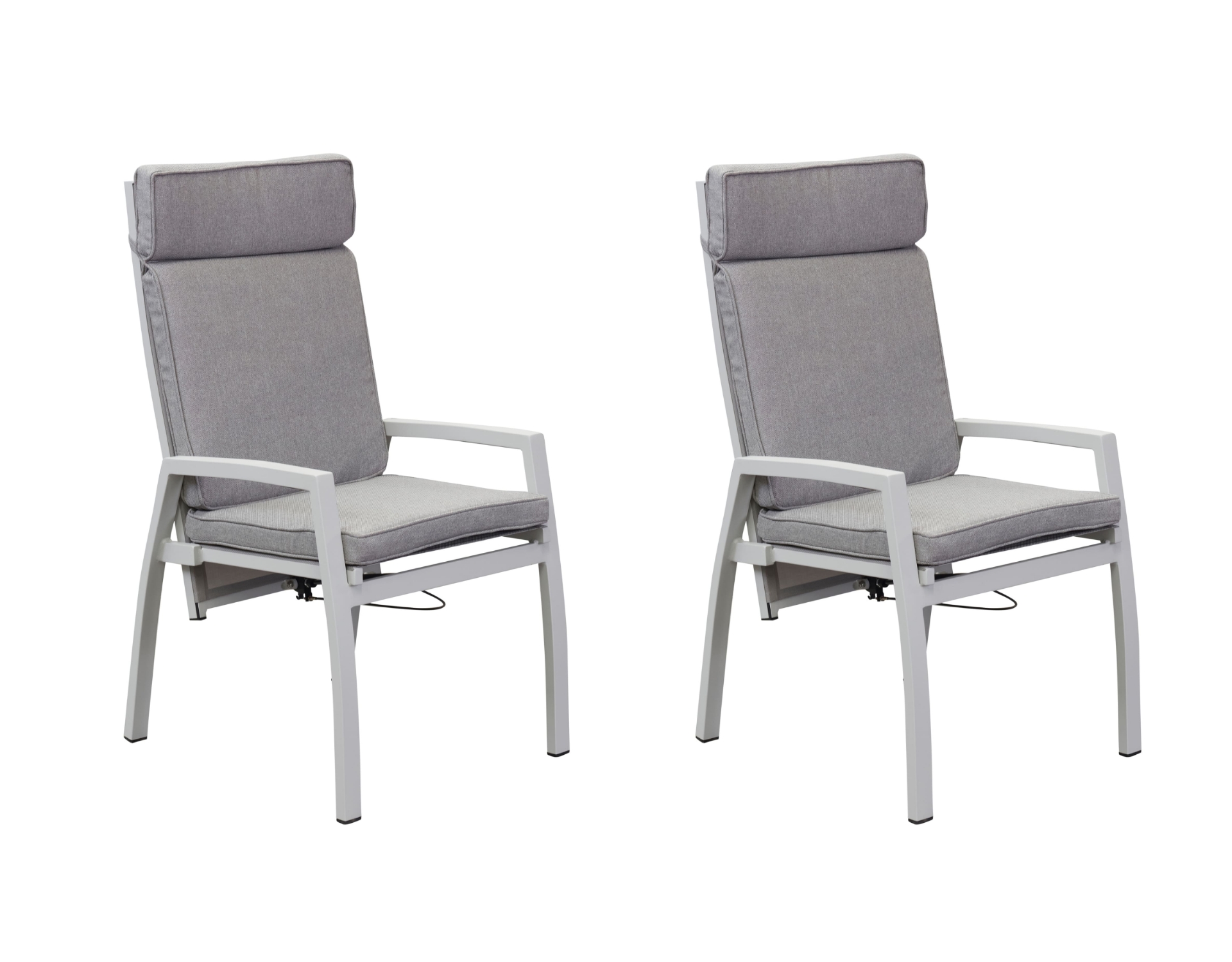 LC Garden 2er Set »Keramo« Positionsstuhl Textilen off-white Gartenstuhl mit Kissen