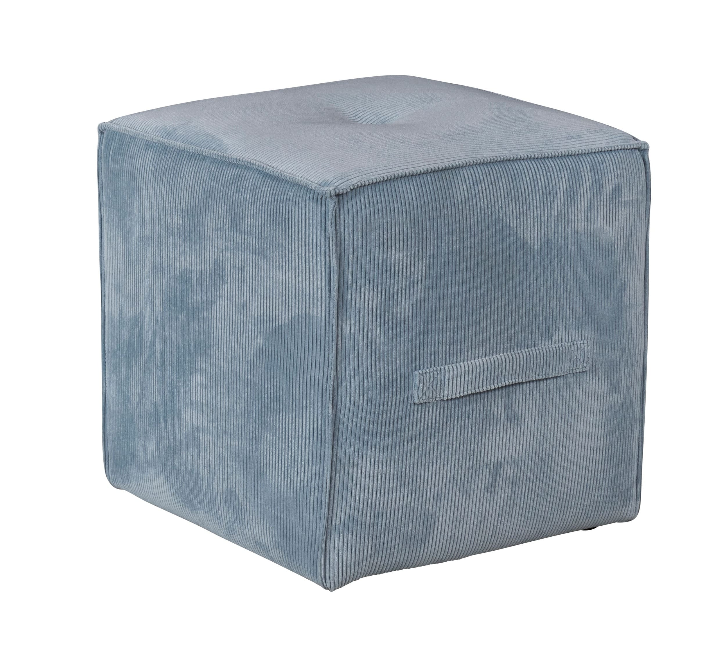 LC Home Sitzhocker »Danzig« inkl. Griff Cordoptik hellblau 41x41x44cm