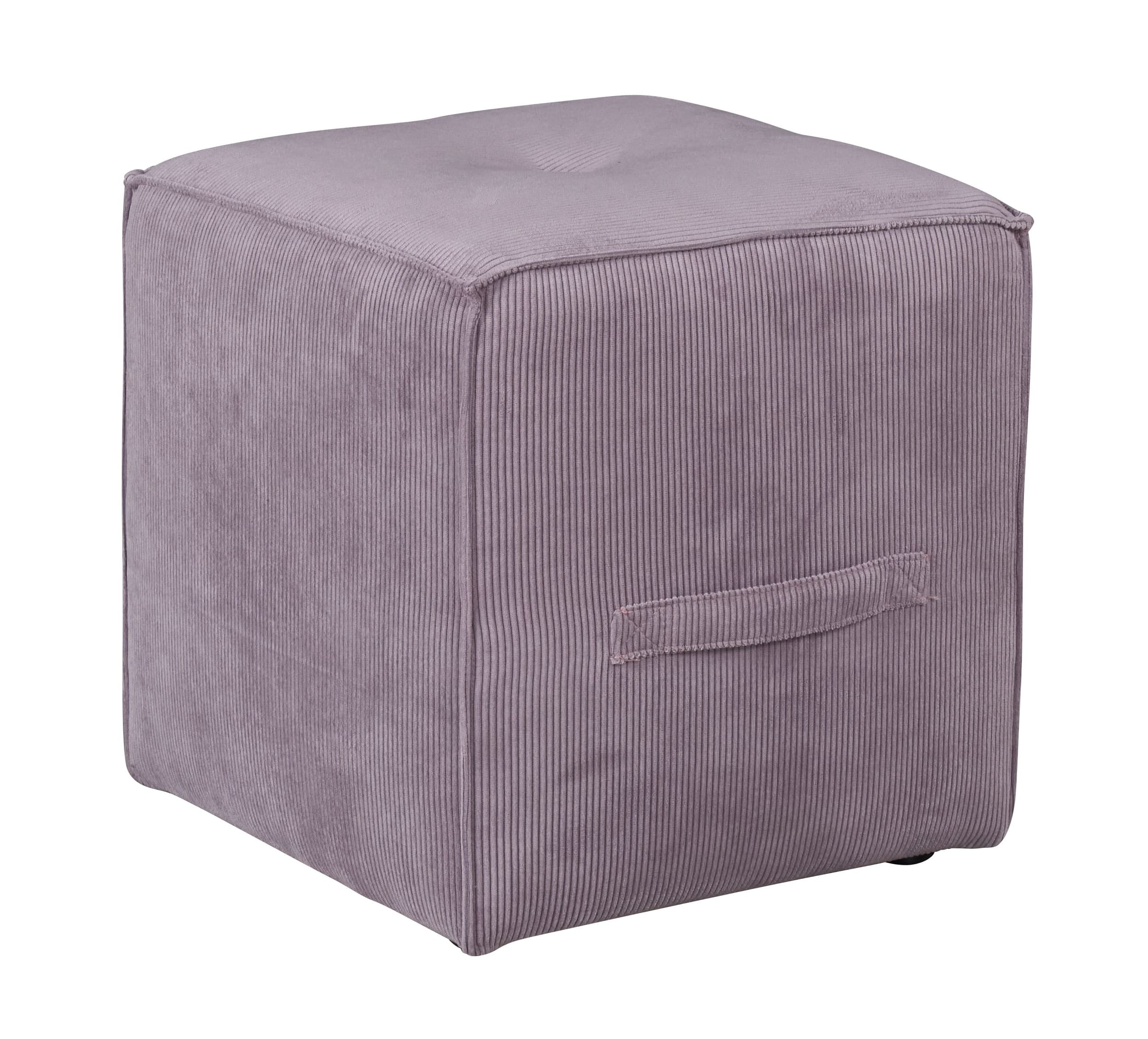 LC Home Sitzhocker »Danzig« inkl. Griff Cordoptik lavendel 41x41x44cm