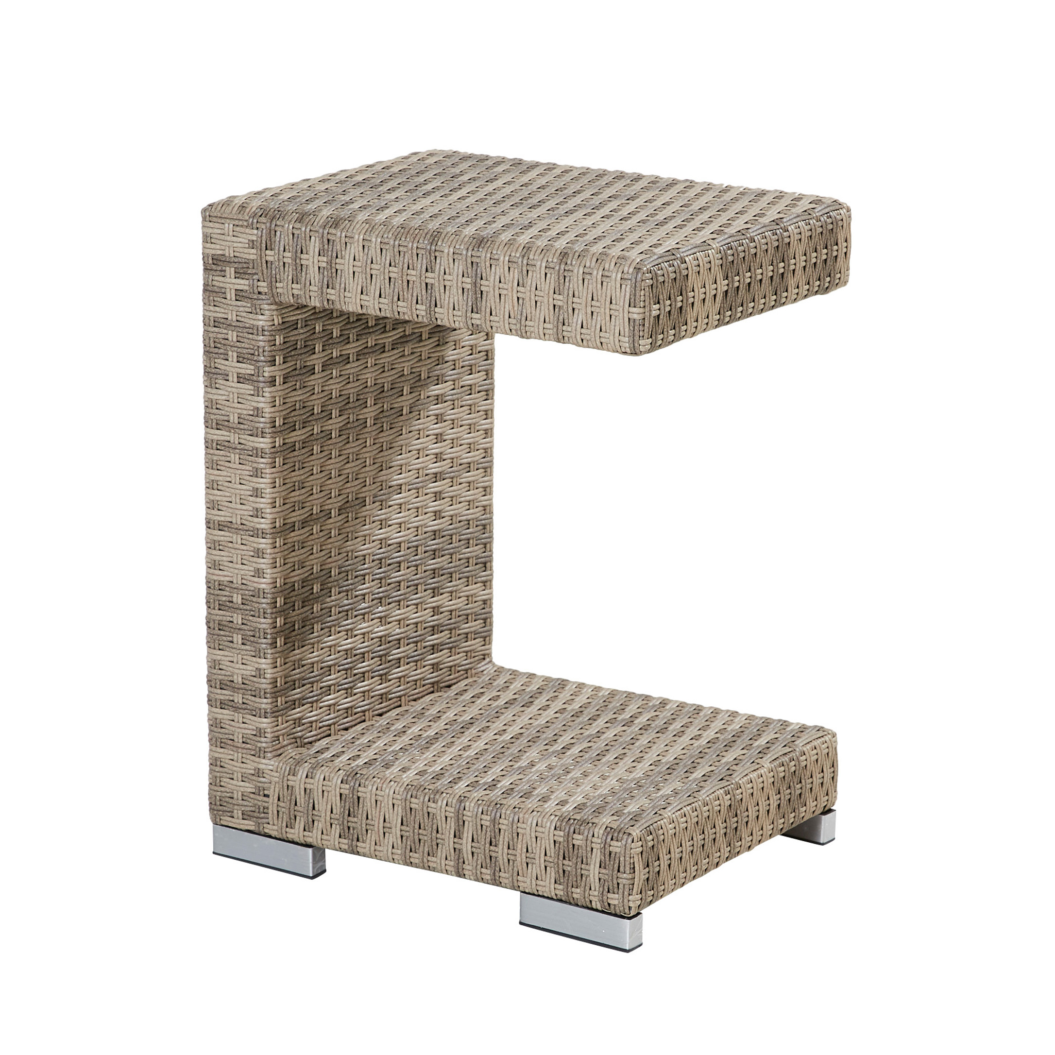 LC Garden »Turin« Beistelltisch C- Form natur