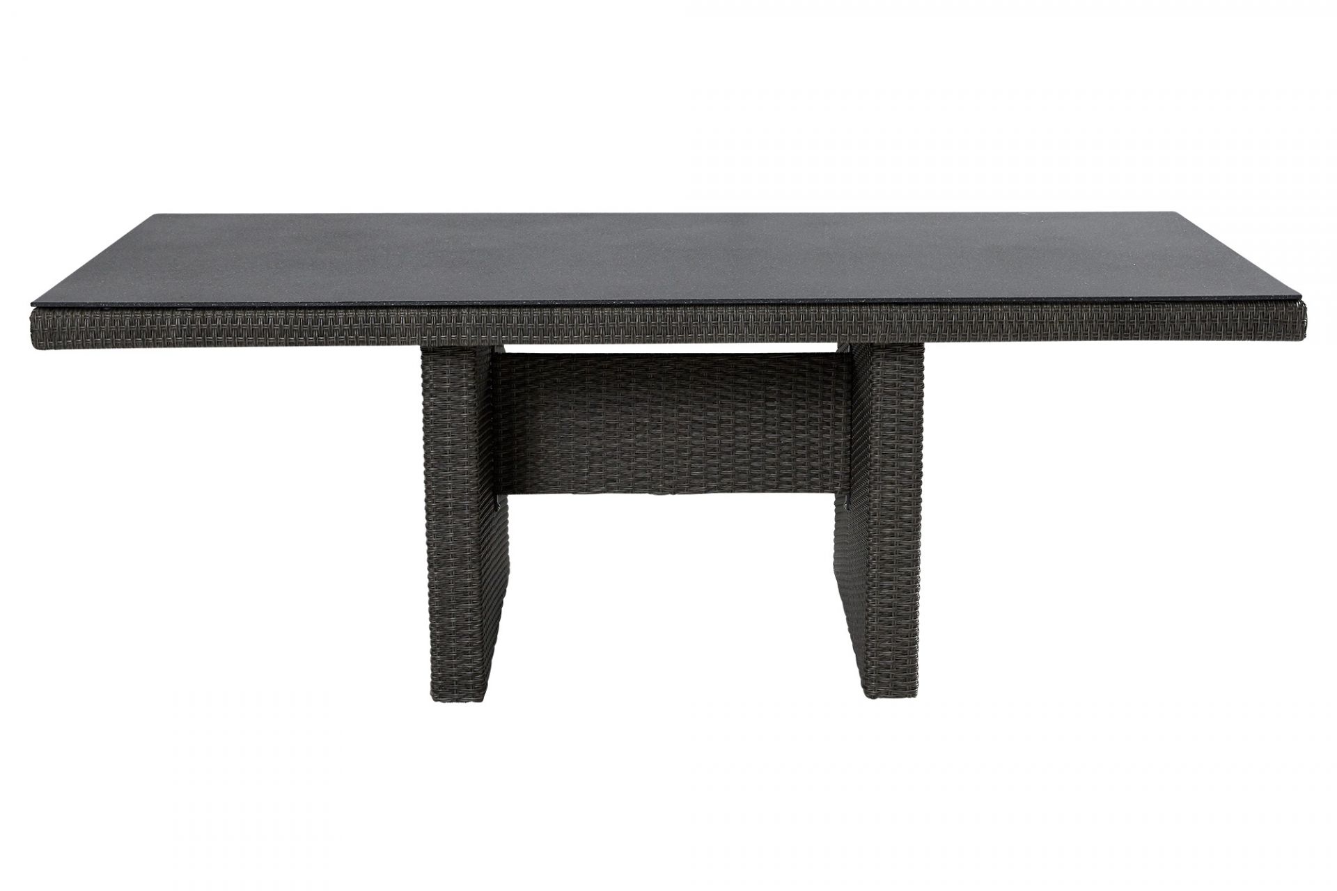 LC Garden »Roma« grau-mix Dining Set II 200cm Esstisch Sitzgruppe Gartenset (Barcelona Geflecht)