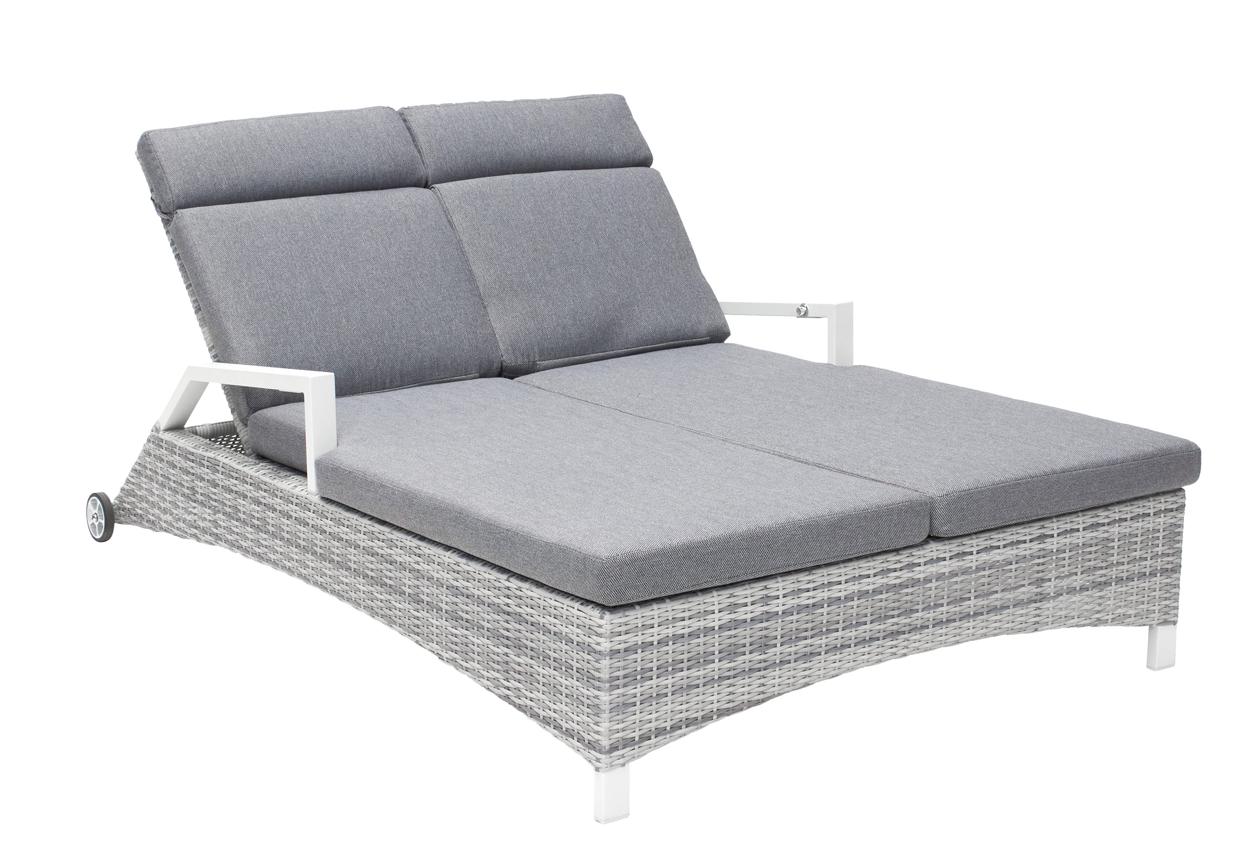 LC Garden »Keramo« Living Doppelliege Gartenliege weiß