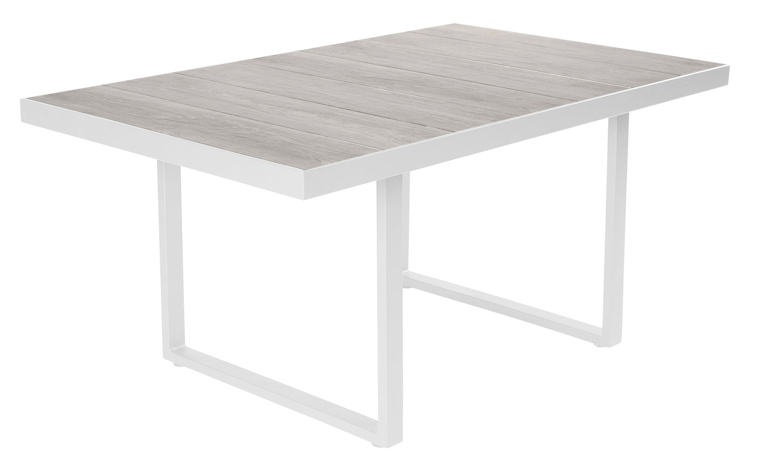 LC Garden »Keramo« Living Loungetisch Couchtisch 140x85x65cm weiß