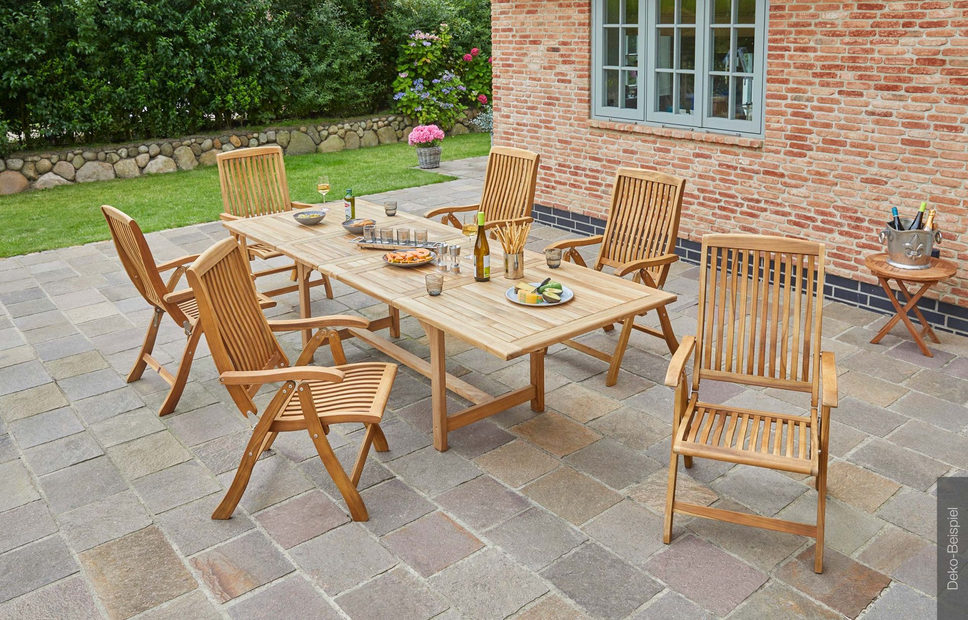 LC Garden »Riva« Teak Dining Set I Sitzgruppe Gartenset