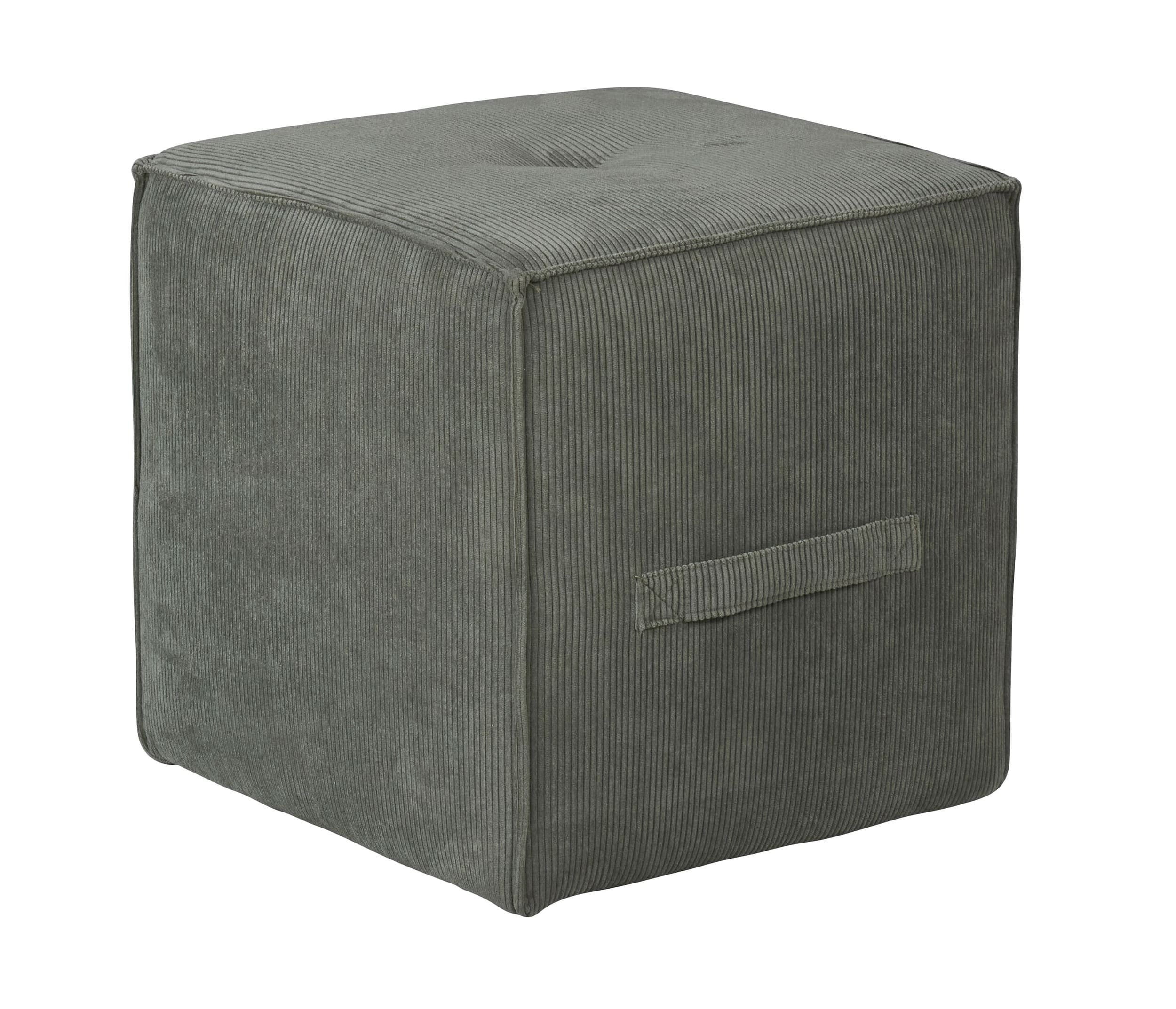LC Home Sitzhocker »Danzig« inkl. Griff Cordoptik taupe 41x41x44cm