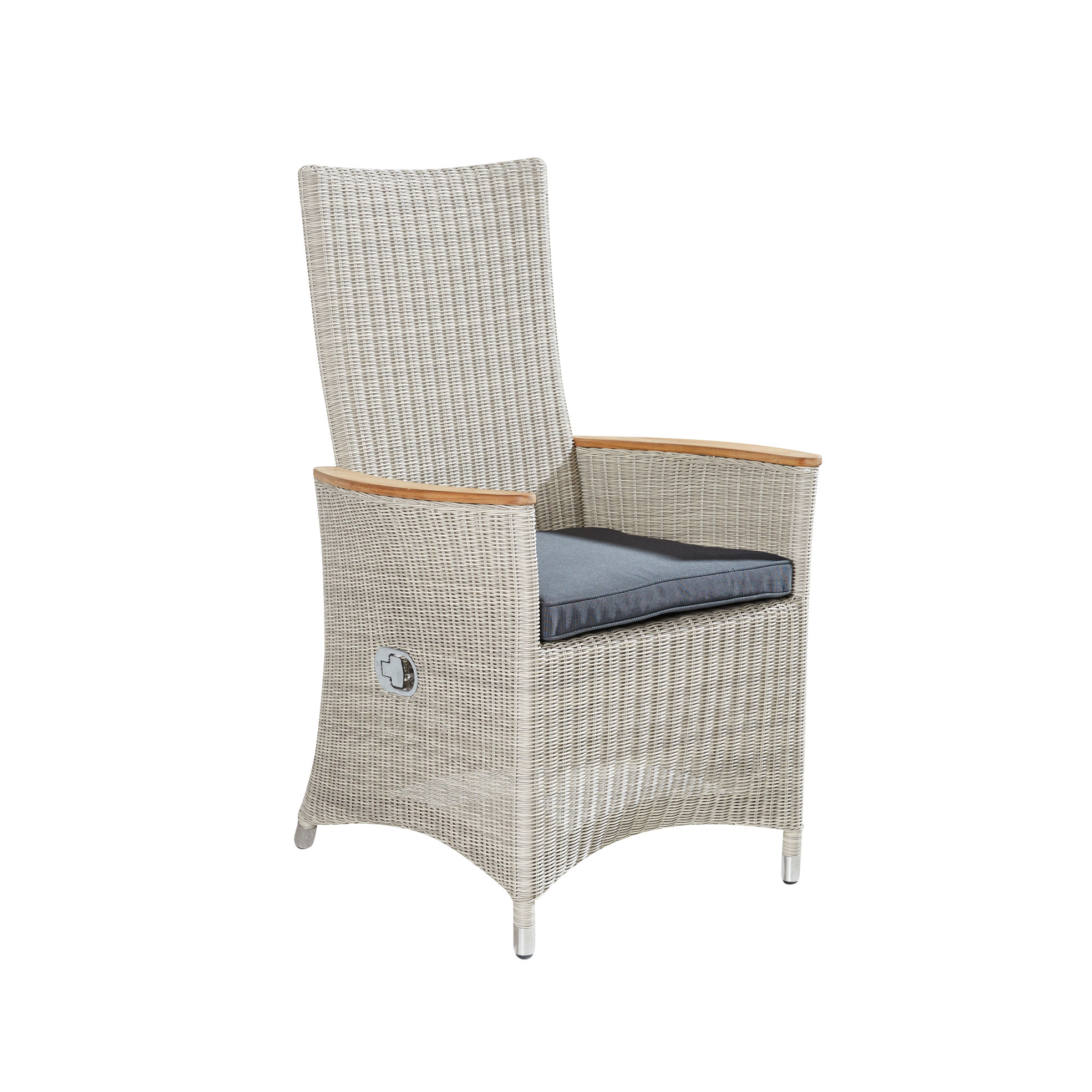 LC Garden »Chelsea« Positionsstuhl Verstellsessel beige inkl. Sitzkissen 70x67x108cm