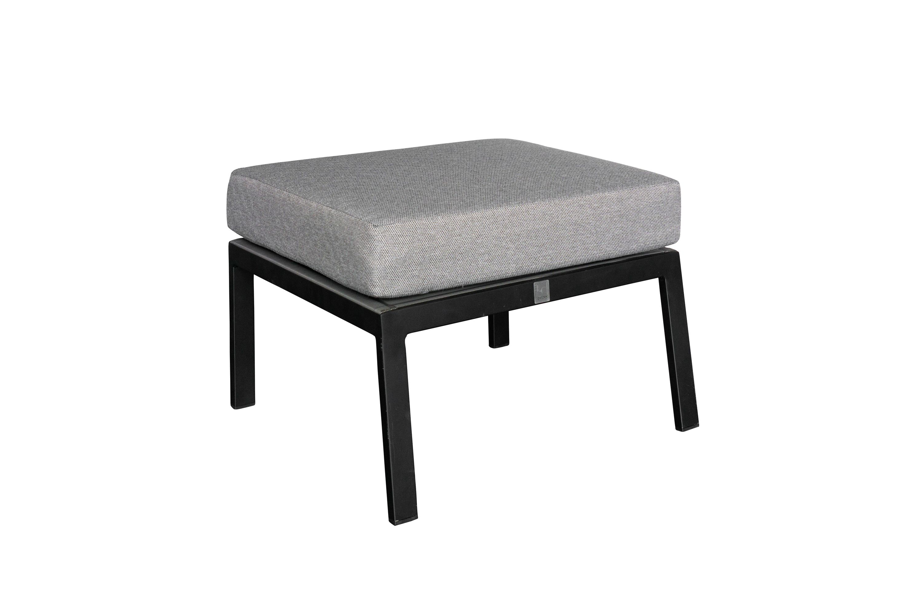 LC Garden »Sondrino« Living Hocker Fußbank Textilen schwarz