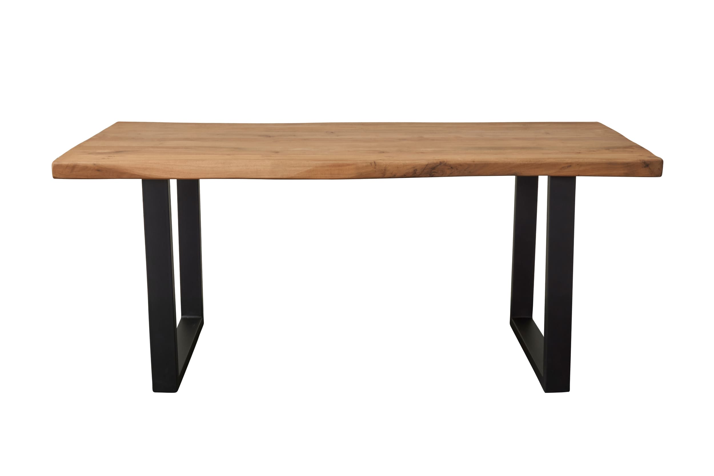 LC Home Essgruppe Moderner 7tlg. Esstisch Akazie U-Gestell 180cm + 6x Esszimmerstuhl Samtbezug Olive