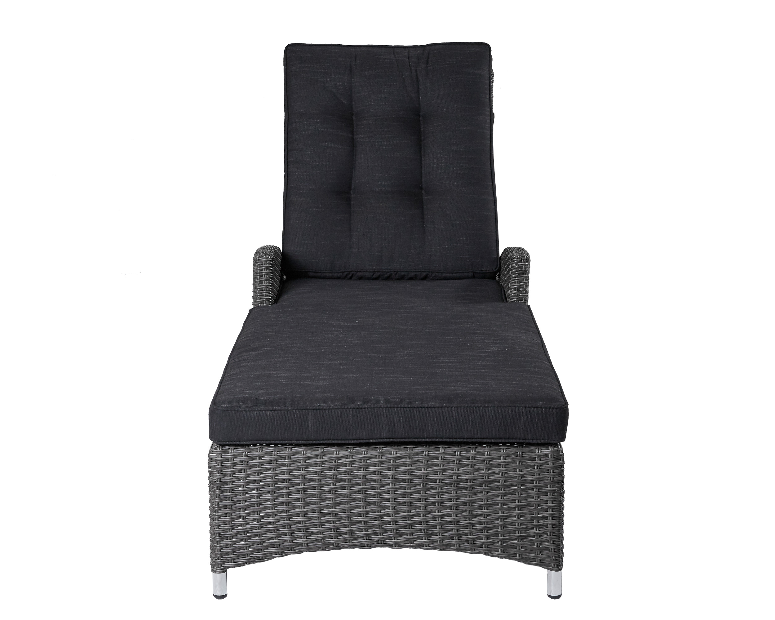 LC Garden »Barcelona« Living 2er Set Gartenliege grau-mix Sonnenliege Relaxliege