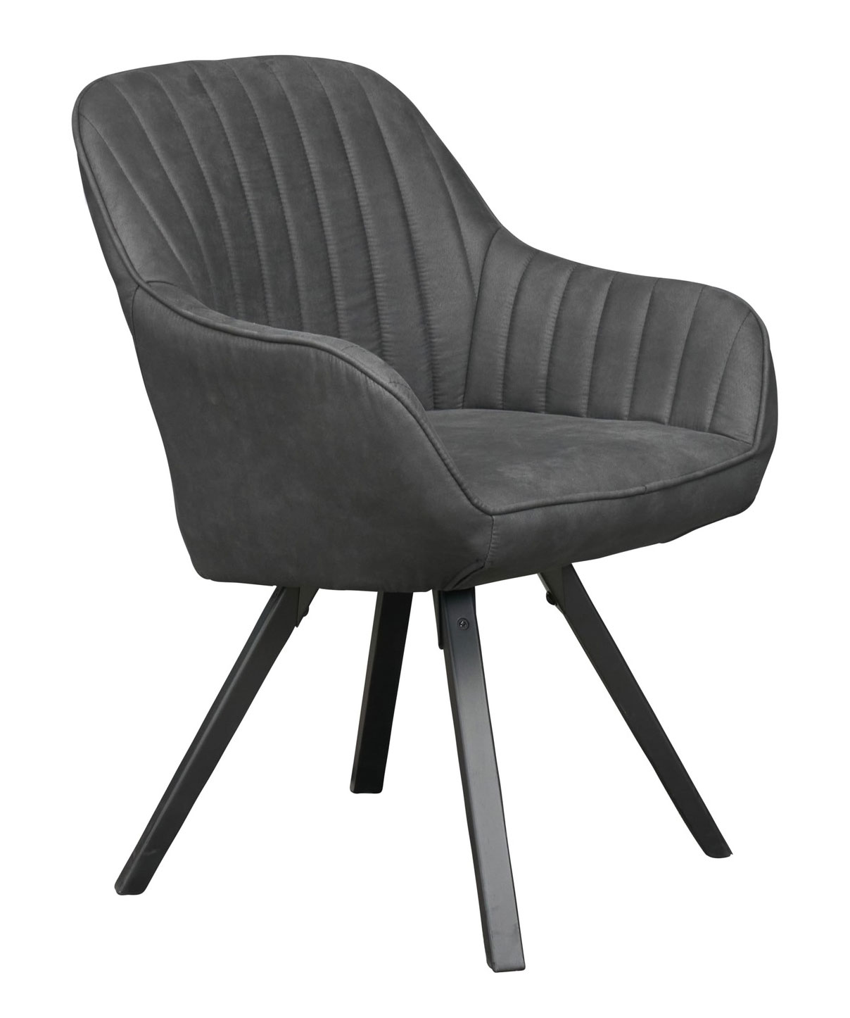 LC Home Esszimmerstuhl Drehstuhl »Trevi« Microfaser schwarz Polsterstuhl