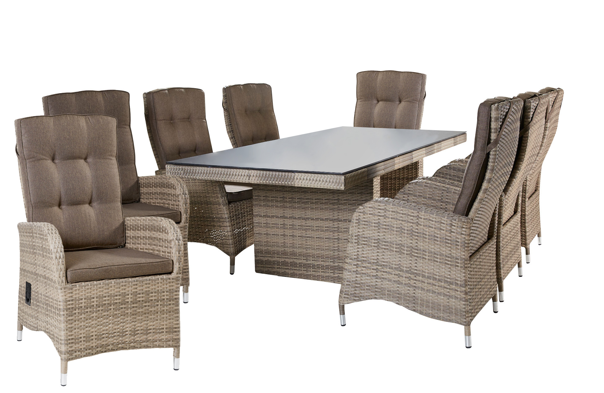LC Garden »Turin« Dining Set II Sitzgruppe Gartenset natur