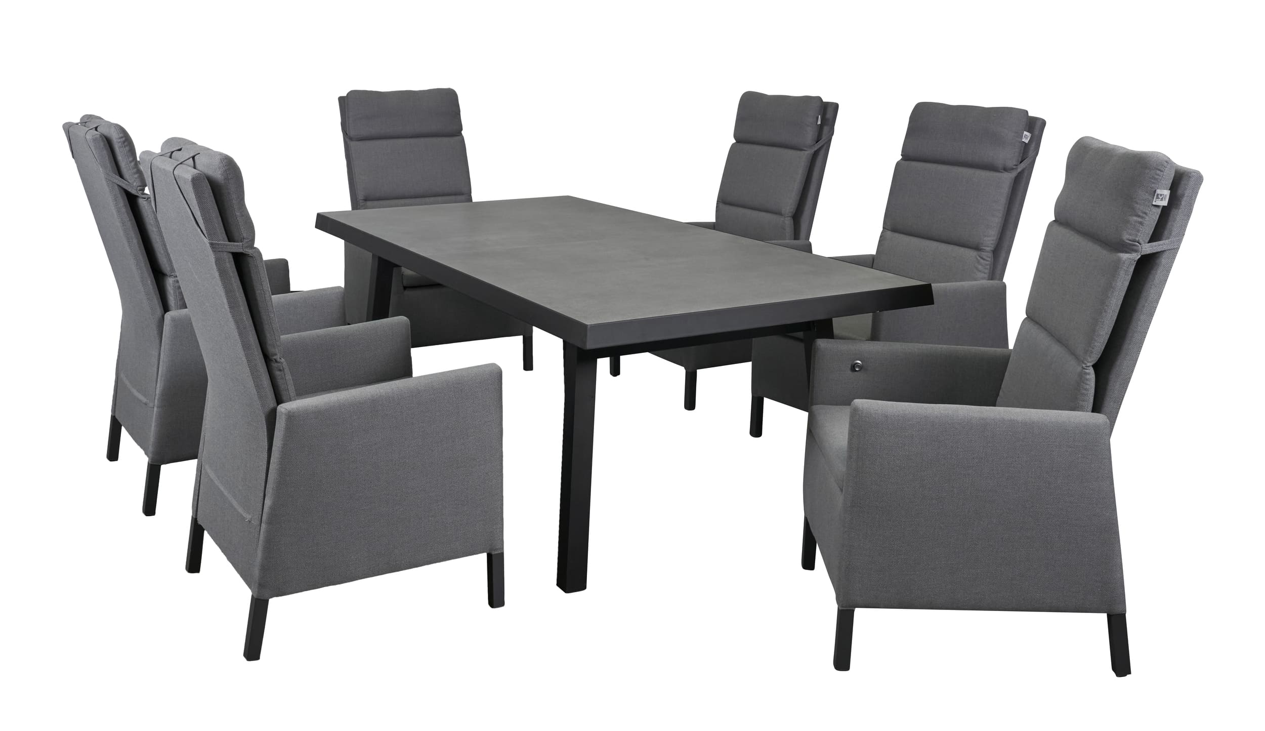 LC Garden Solverde Dining Set XII 7tlg. Keramiktisch Esstisch Sitzgruppe Gartenset