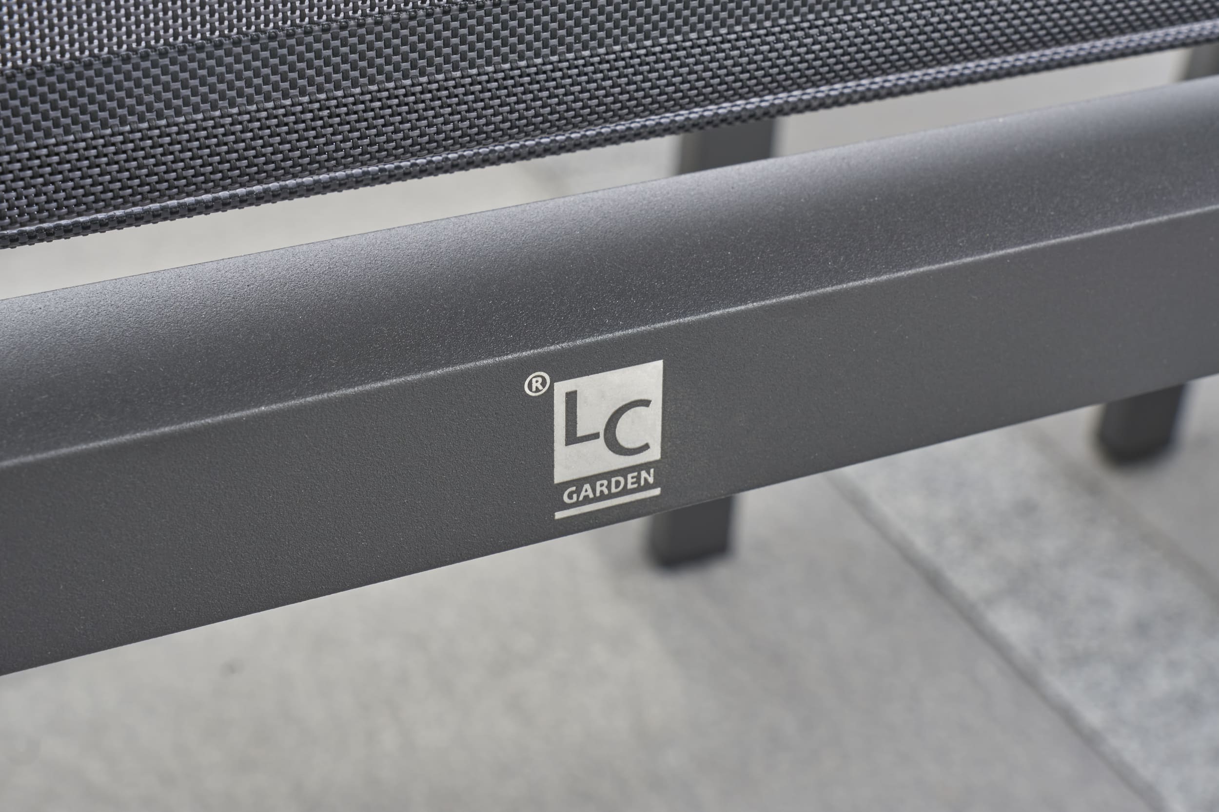 LC Garden 8er Set »Unicamo Sunrest« Stapelstuhl Textilen anthrazit/anthrazit Teakholz Gartenstuhl