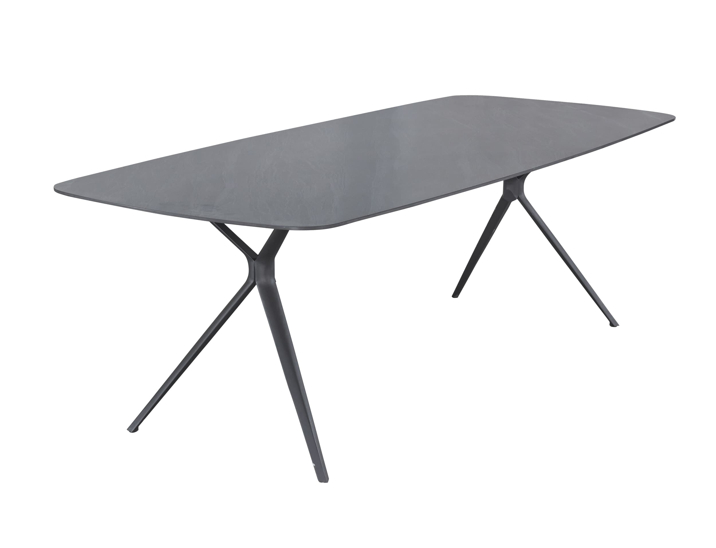 LC Garden »Bari« Gartentisch 180x90cm anthrazit Aluminium/sintered stone Stativ-Gestell Esstisch