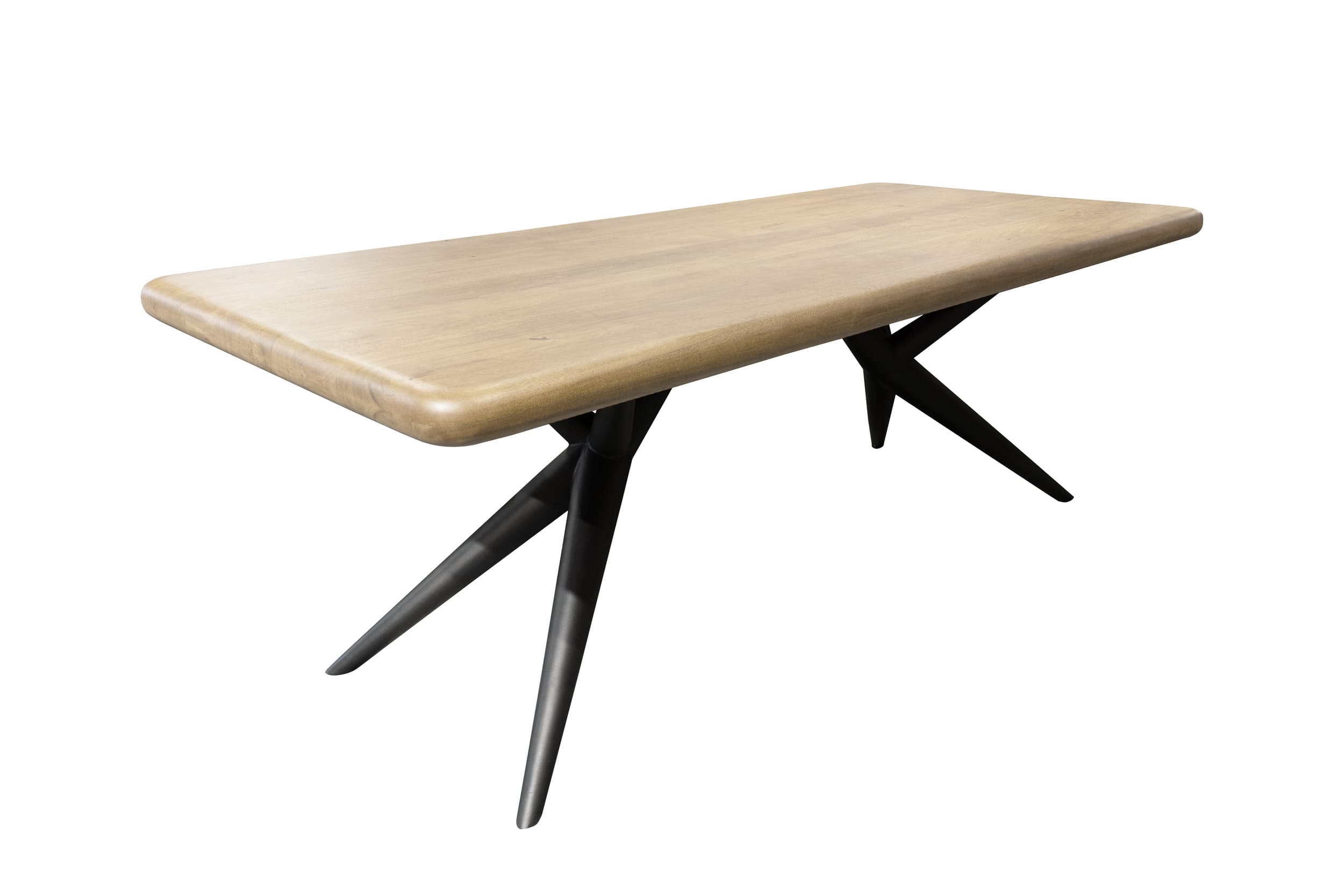 LC Home Esstisch 220x100cm Eiche natur Metallgestell Holztisch Industrial Design Massivholz LC Home Esstisch 220x100cm Eiche natur Metallgestell Holztisch Industrial Design Massivholz