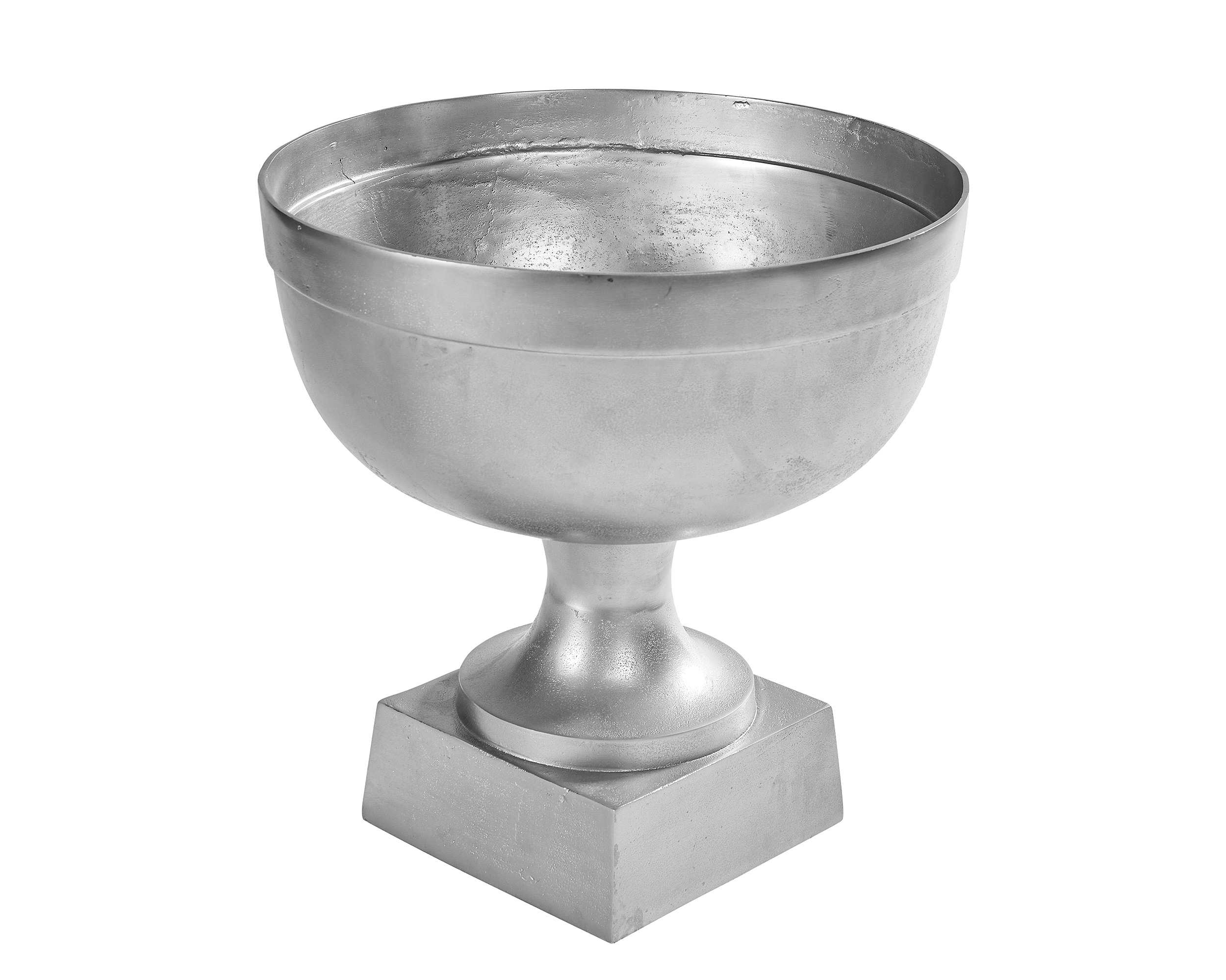 LC Home »Deko Standschale« Alu Raw Nickel 41x41x44cm
