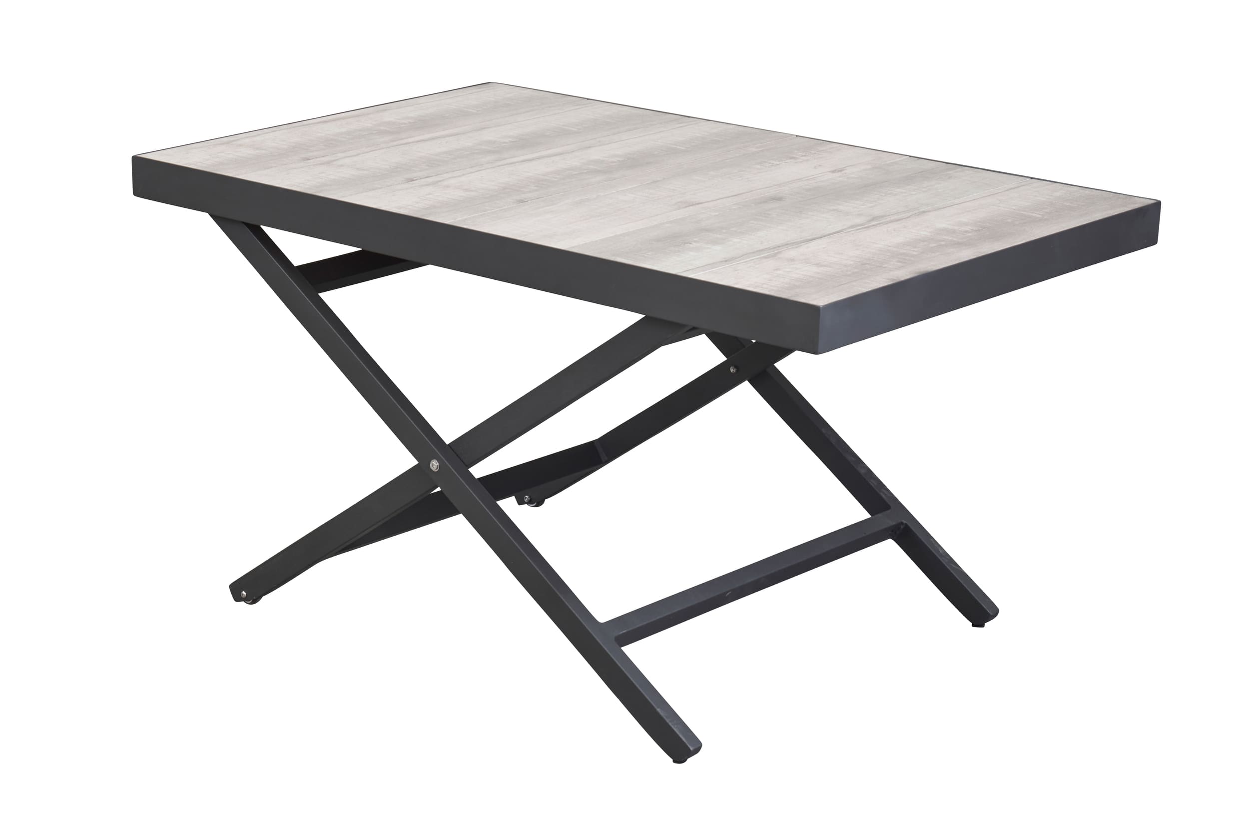 LC Garden »Komido« Living Loungetisch mit Liftfunktion Keramik 120x70cm braun Lifttisch Couchtisch