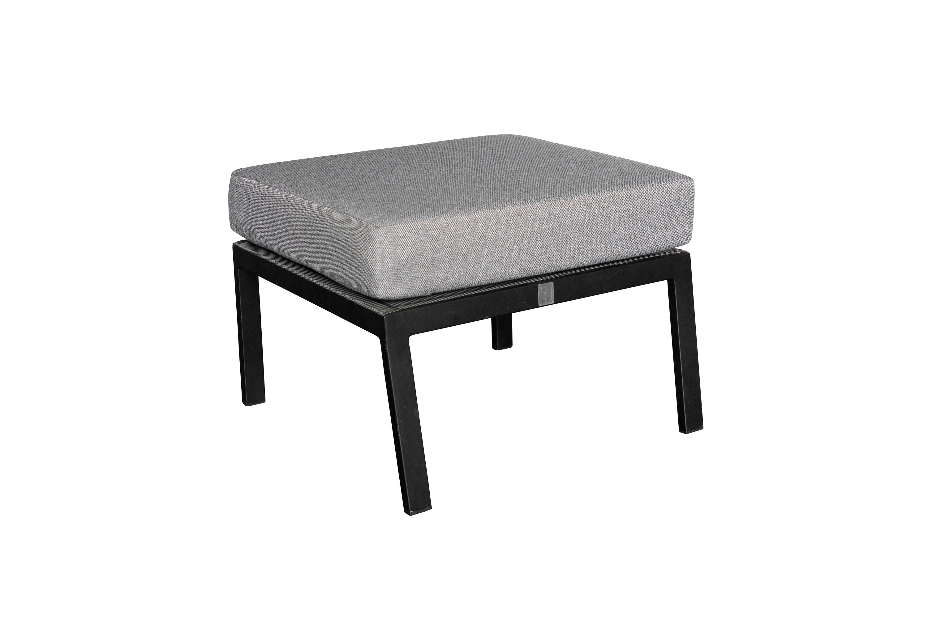 LC Garden »Sondrino« Living Hocker Fußbank Textilen schwarz