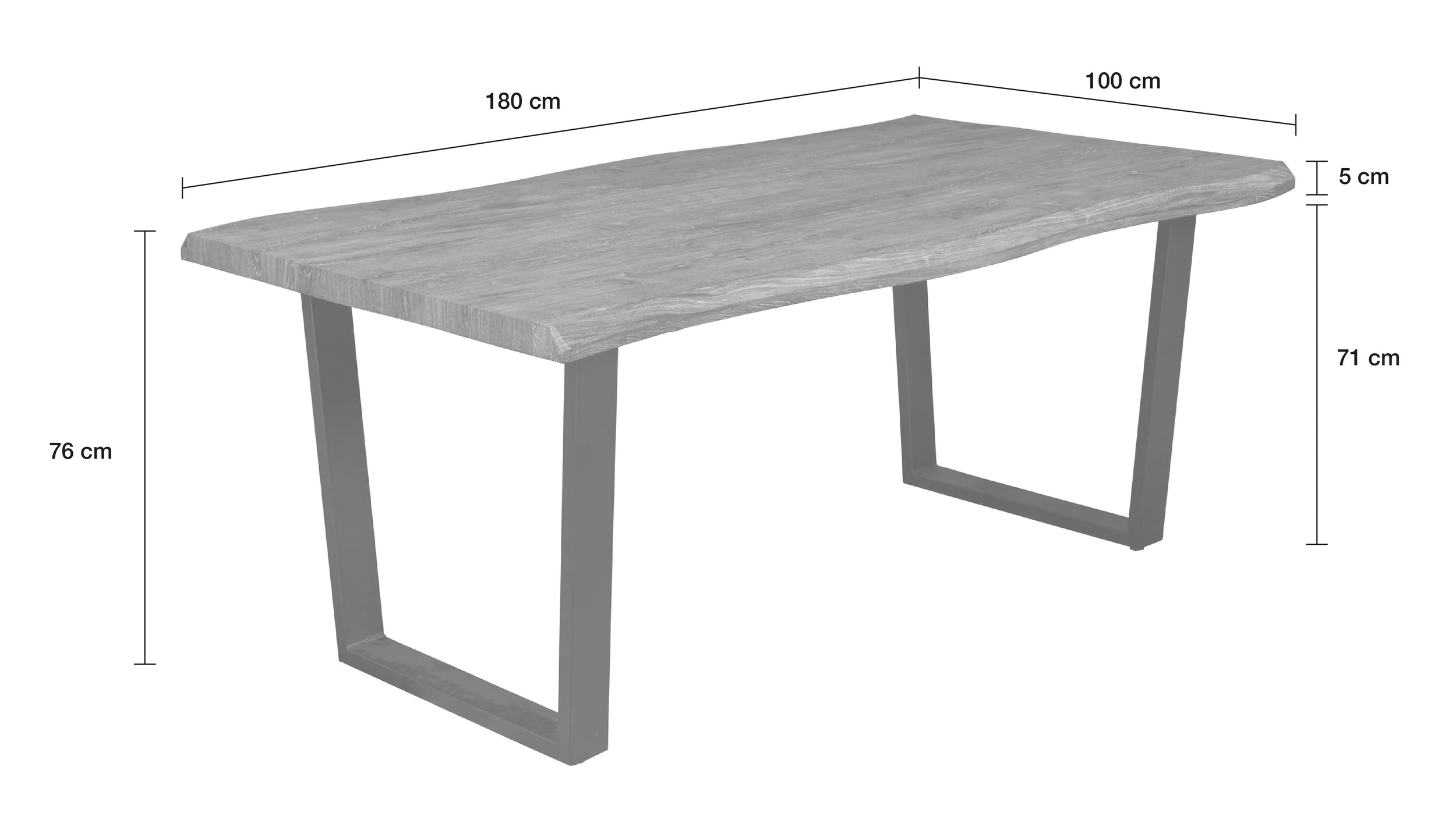 LC Home »Manado« Dining Set IV Sitzgruppe Teddystoff Grau