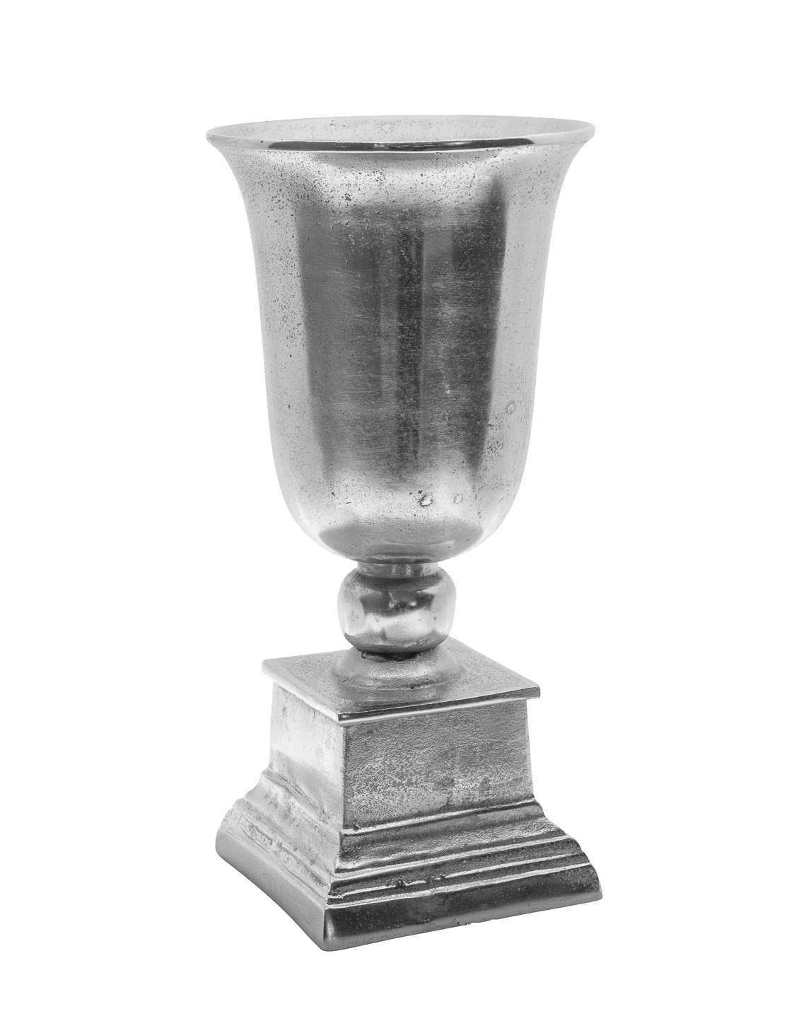 LC Home »Designer Bodenvase« Raw  Nickel 23x23x50cm