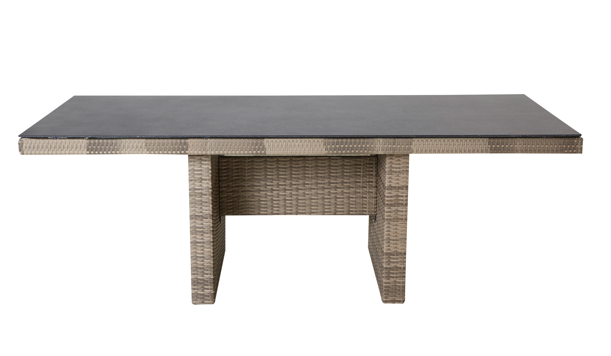 LC Garden »Turin« Gartentisch 200x100cm natur-braun-mix Wangentisch Spraystone-Tischplatte 
