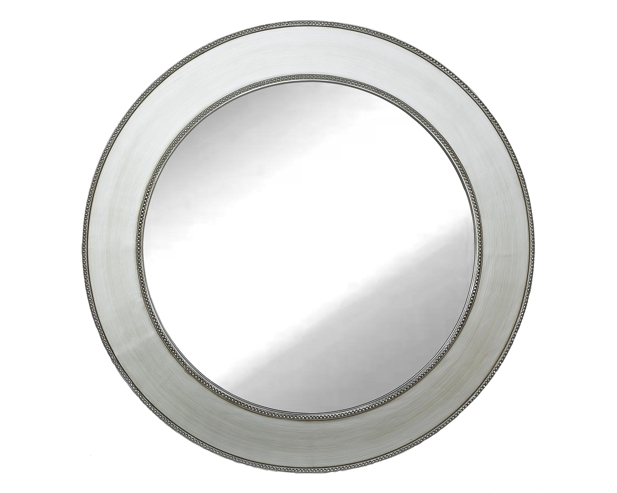 LC Home Wandspiegel Spiegel »Antik« silber Ø90 cm rund XL Flurspiegel
