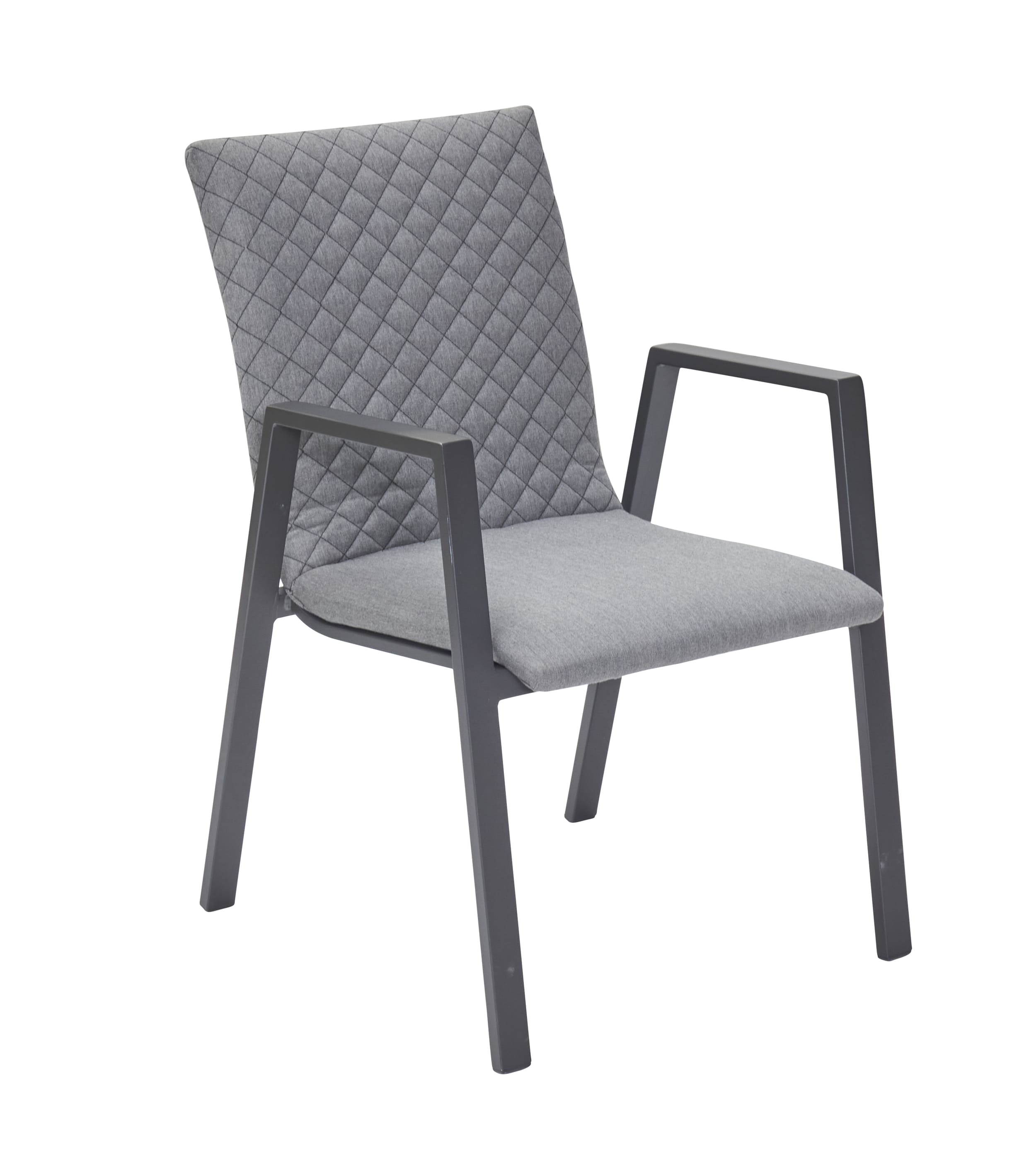 LC Garden »Sunrino« Gartenstuhl anthrazit/flanelle Aluminium/Sunbrella®-Bezug stapelbar