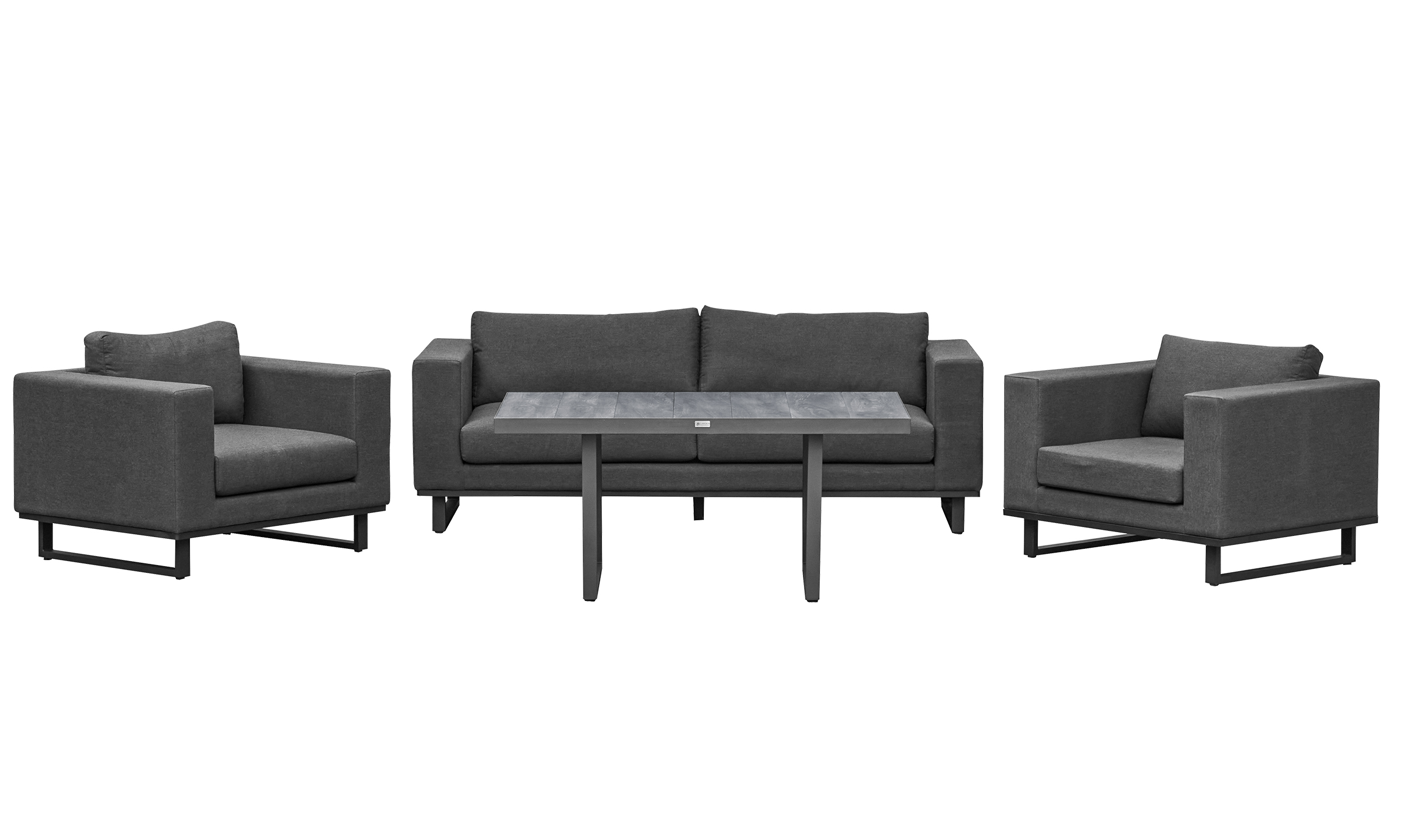 »Sunrino« Living Set VI Sitzgruppe Gartenlounge Bezug Sunbrella sooty