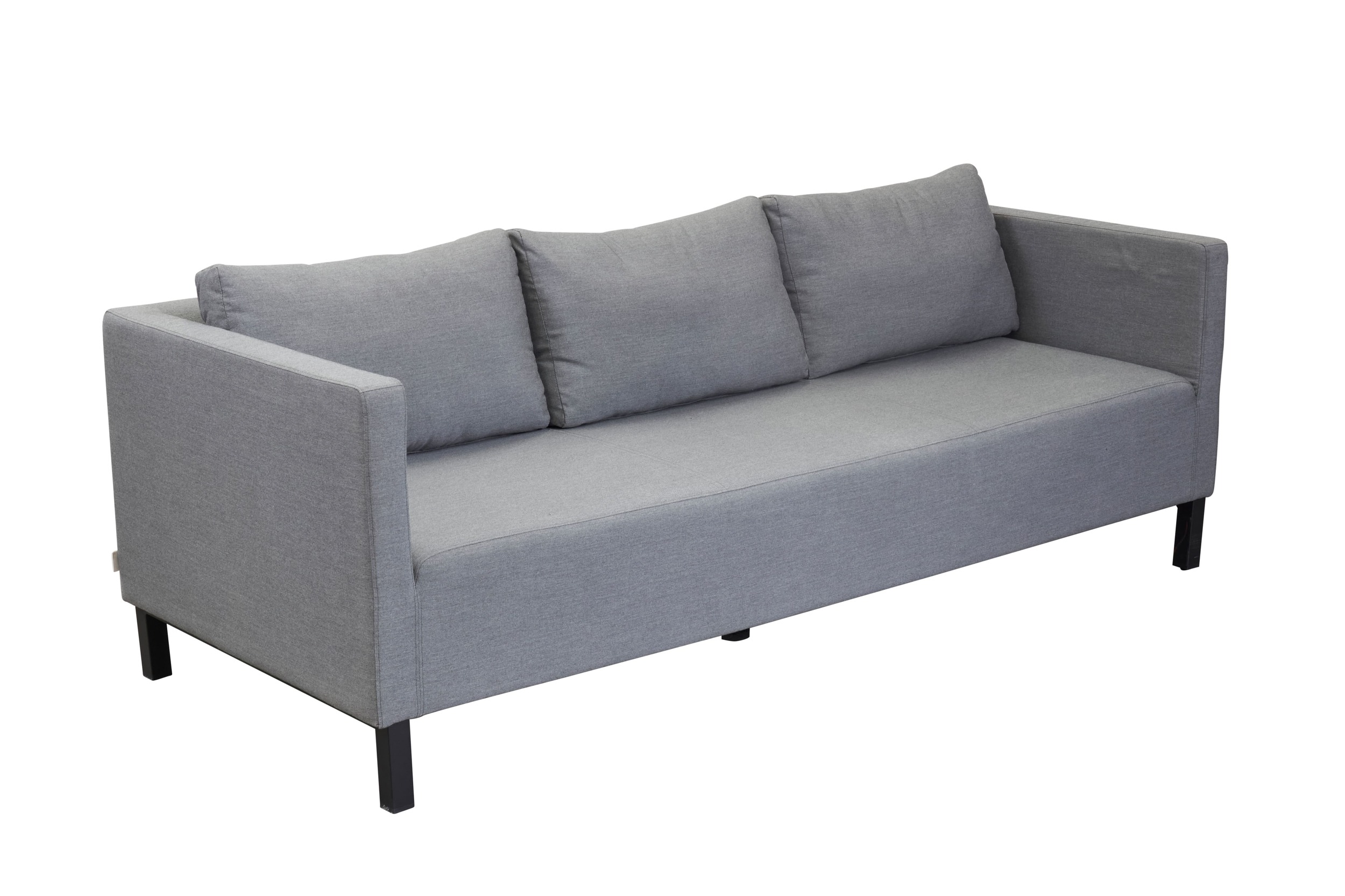 »Sunrino« Lounge-Set flanelle 3-tlg. Gartenlounge Sofa inkl. Beistelltisch Sunbrella®-Bezug