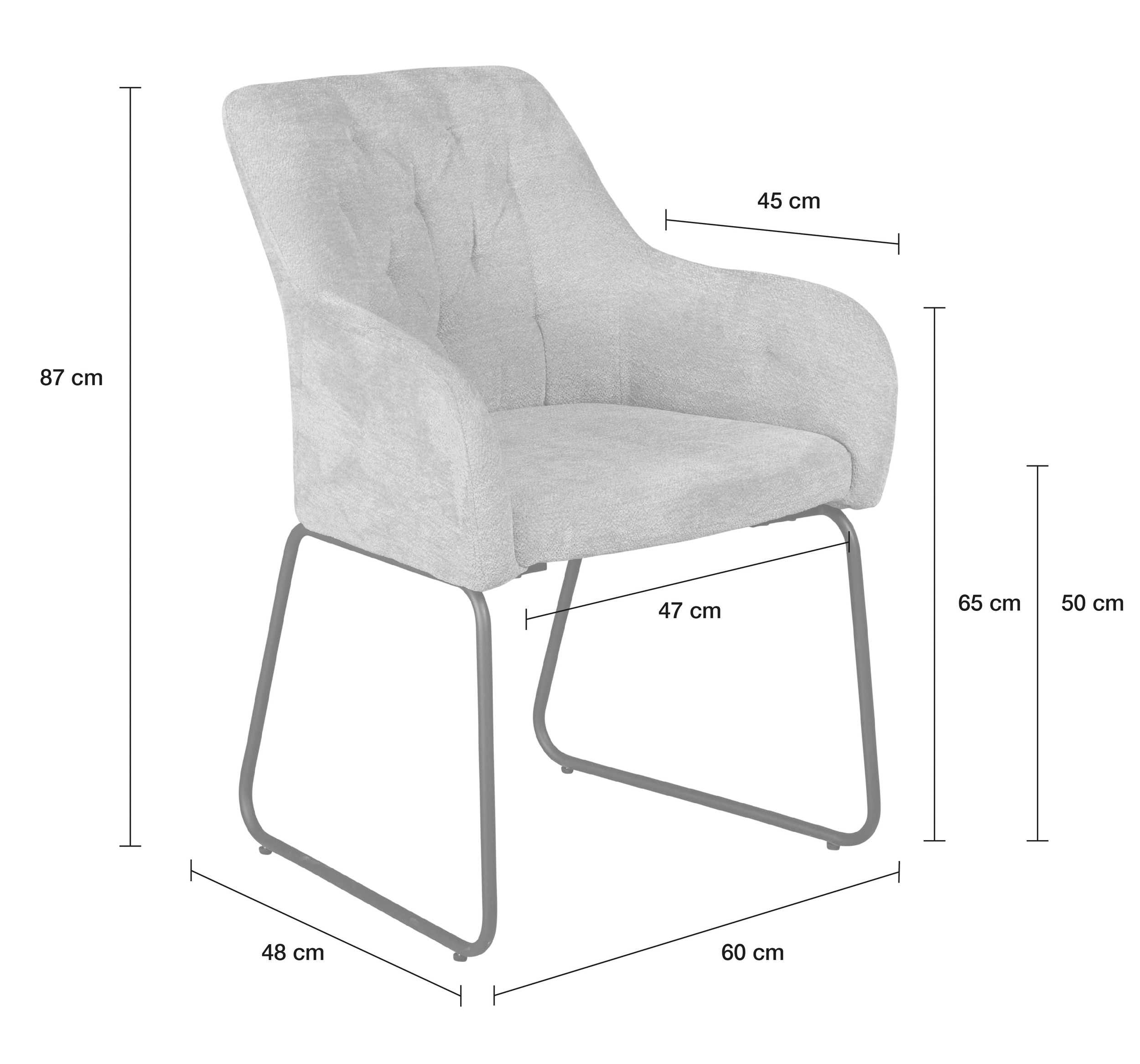 LC Home Essgruppe Borkum 7tlg. Esstisch Eiche U-Gestell 200cm + 6 Esszimmerstühle Teddy Stoff Esszimmer Set II