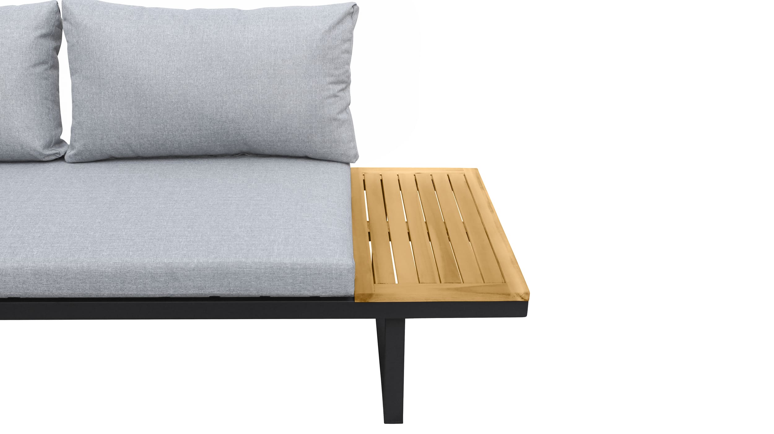LC Garden »Sungardo« Gartenlounge Set 3tlg. Anthrazit aus Aluminium Akazie