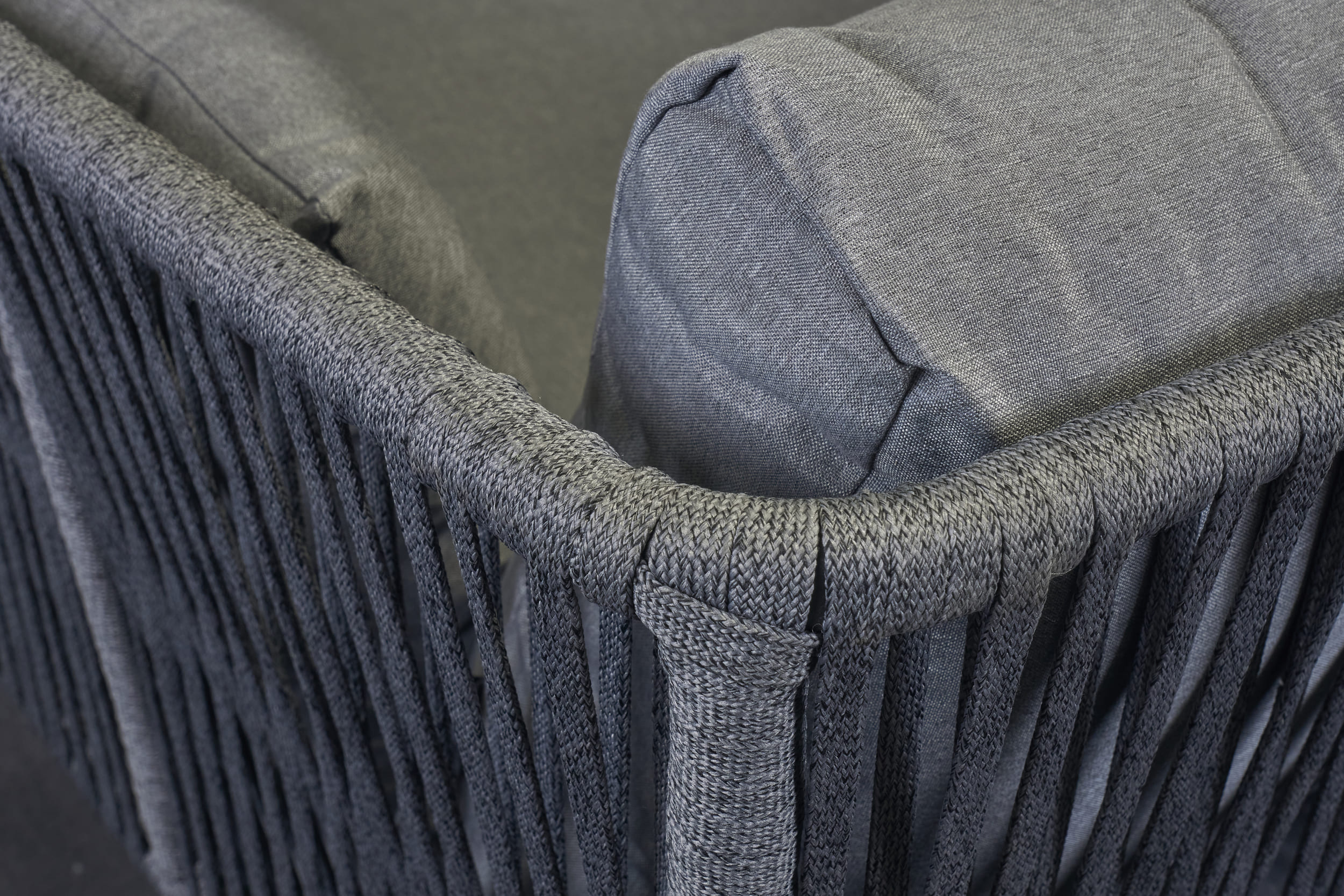 LC Garden »Sunrimo« Living Lounge Set Rope grau-mix Sitzgruppe 3-tlg. Loungeecke Sitzgarnitur