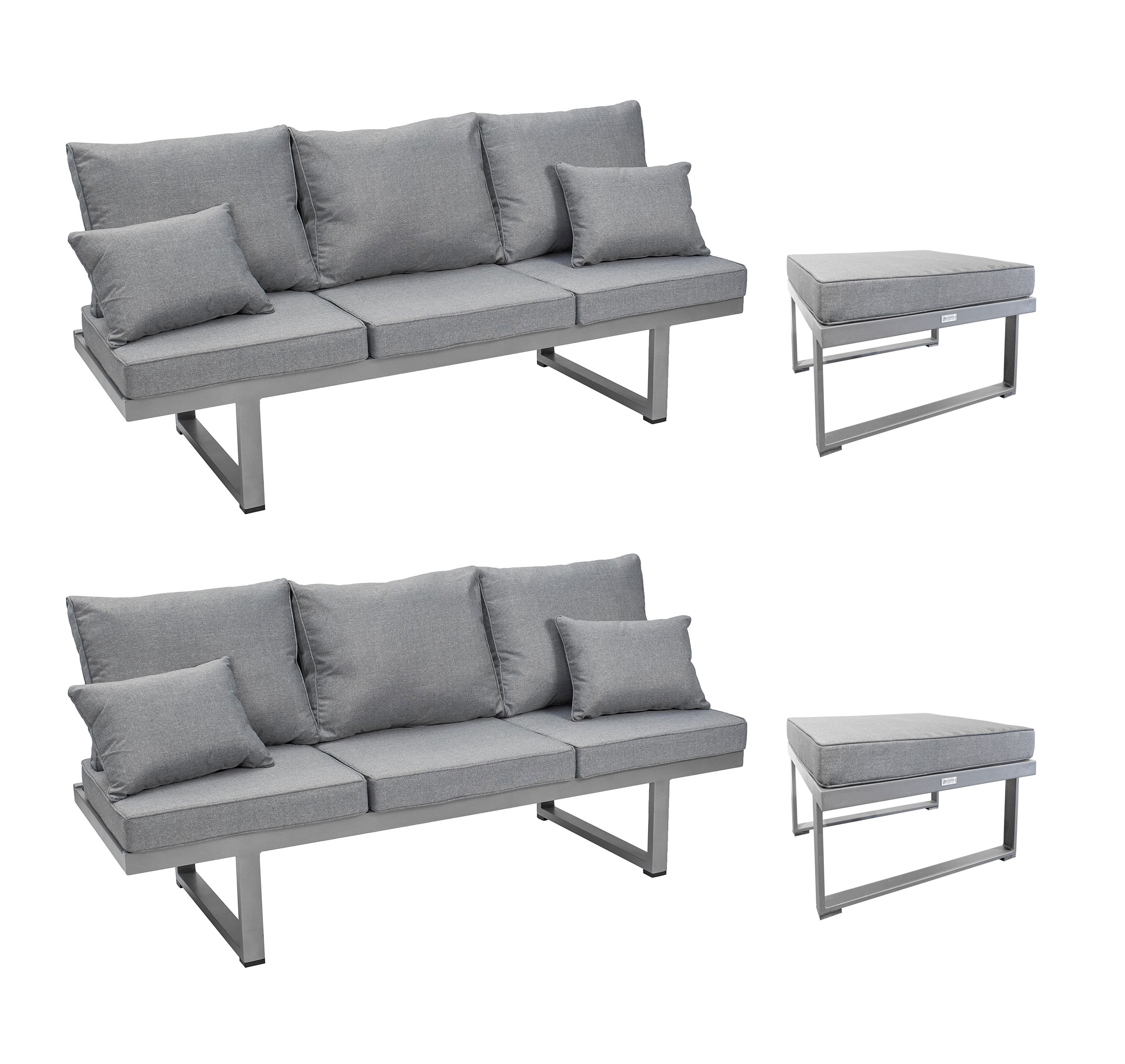 LC Garden »Bondino« Living Set II silber Sitzgruppe Gartenset