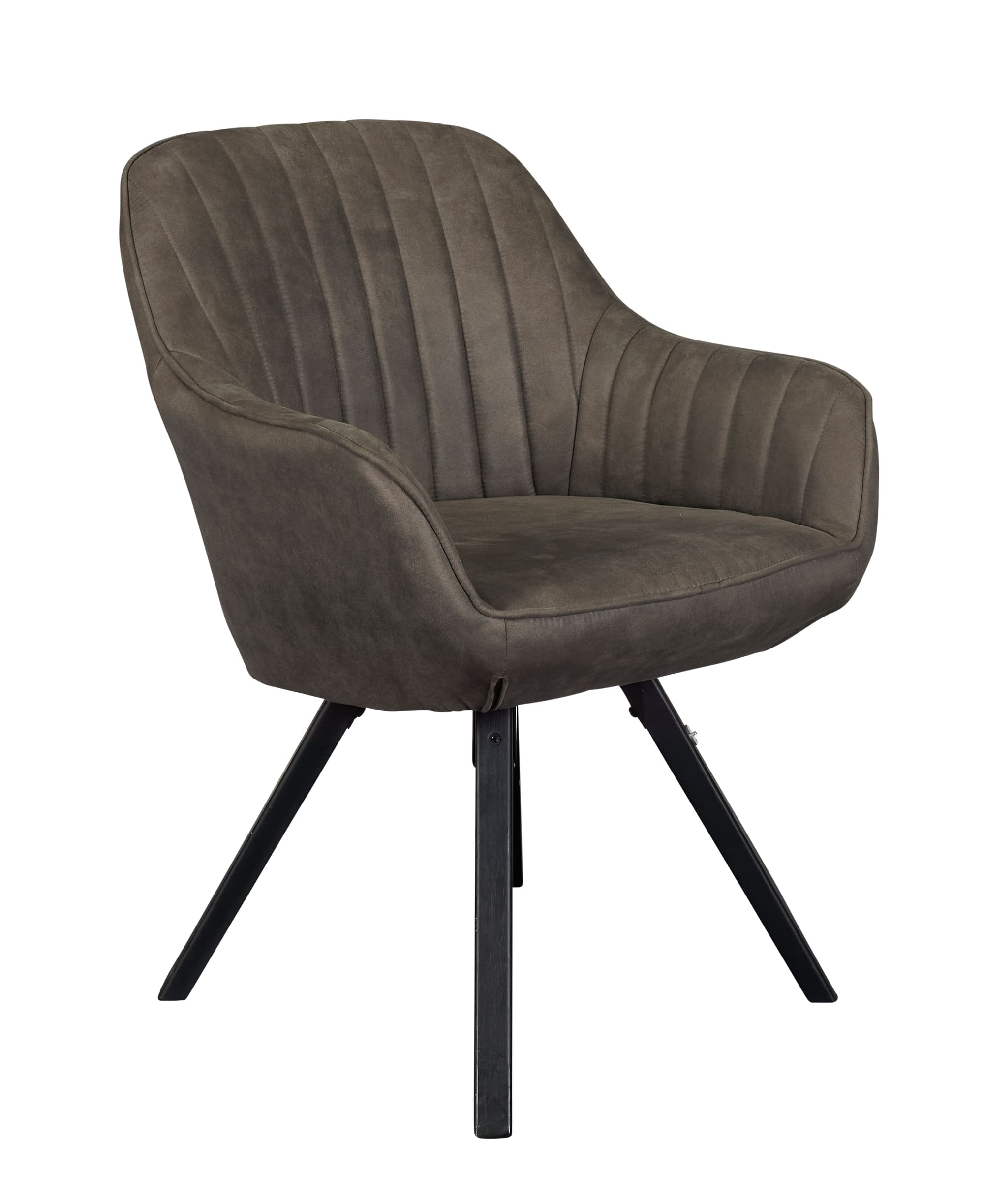 LC Home Esszimmerstuhl Drehstuhl »Trevina« Microfaser dunkelgrau 59x61x84cm