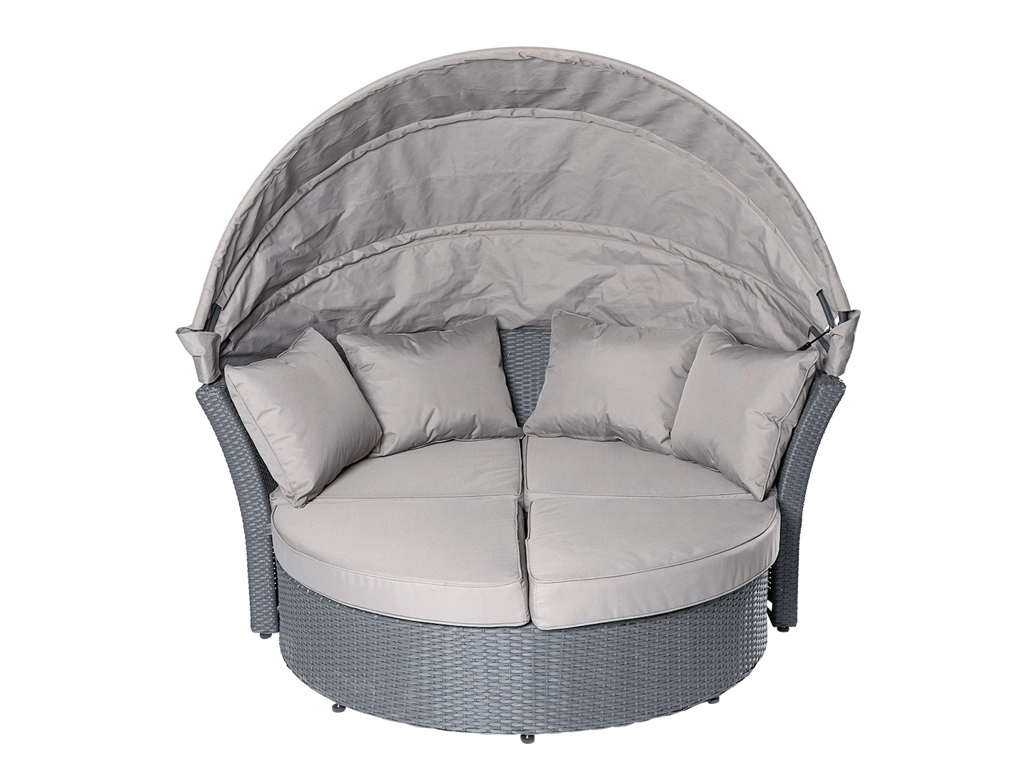 LC Garden »Miami« Living Sonneninsel grau-mix Strandkorb Liegewiese Lounge