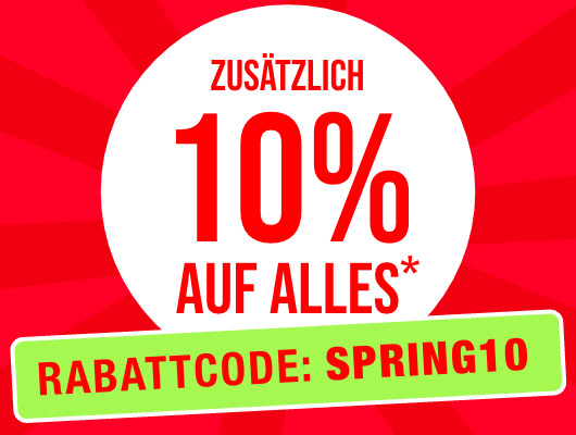 Super Mai Sale -10% auf ALLES!