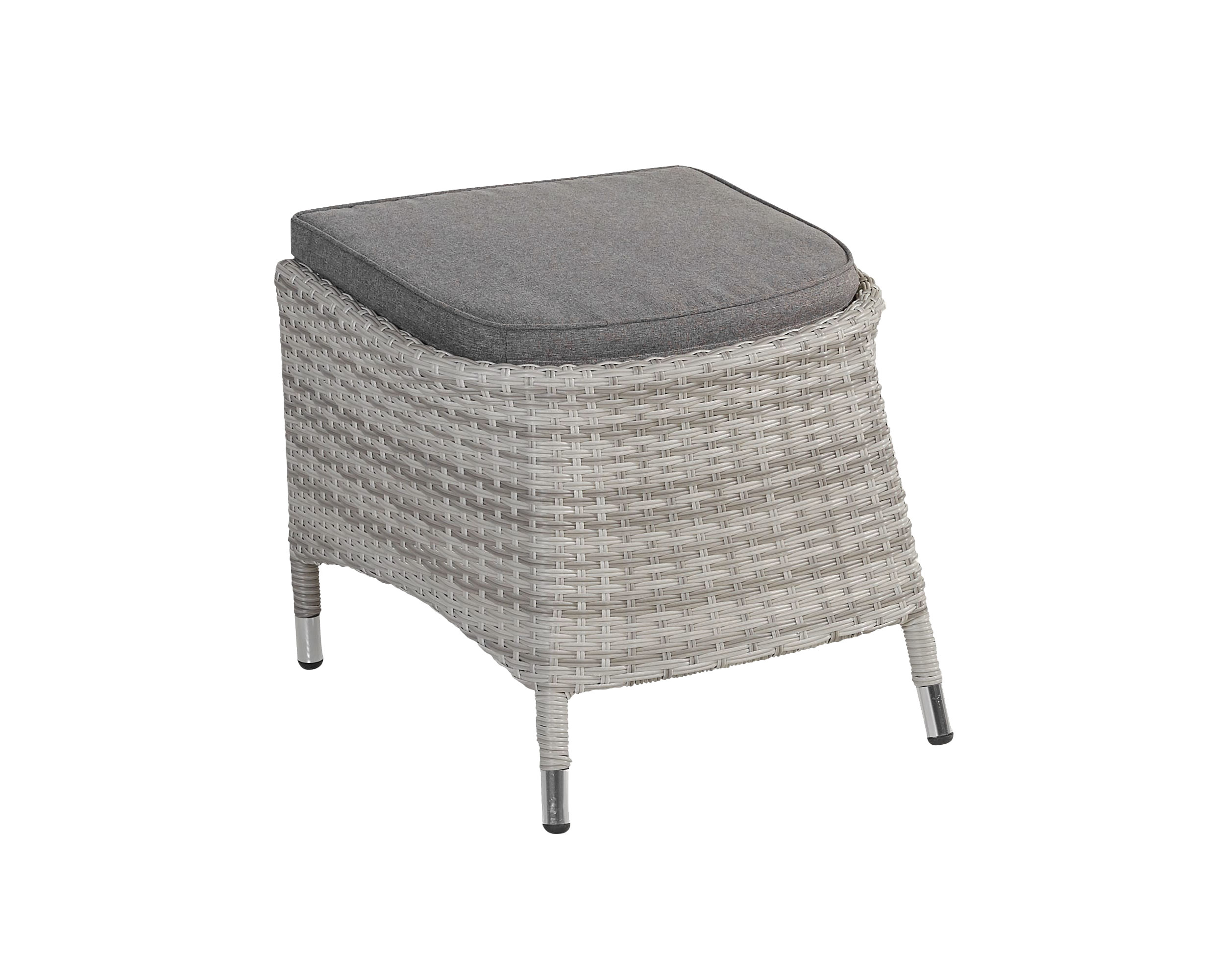 LC Garden »Roma« Positionsstuhl + Hocker inkl. Polster natur